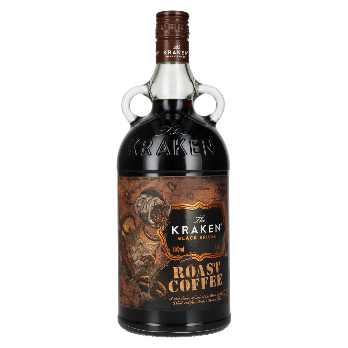 Café torréfié épicé « The Kraken Black » 40 % vol., 1 l