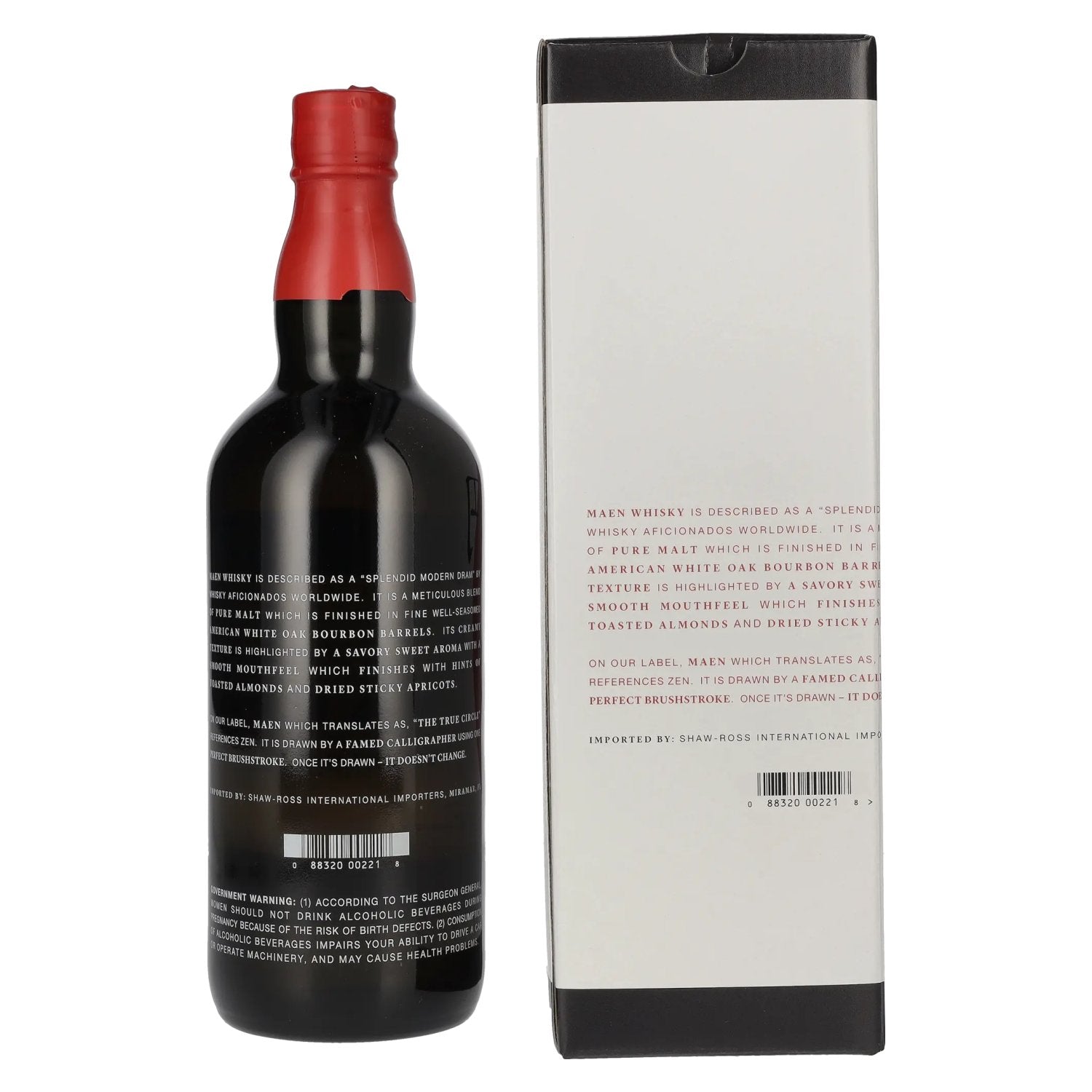 Maen The Perfect Circle 8 Years Old Whisky 43% Vol. 0,7l en boîte cadeau