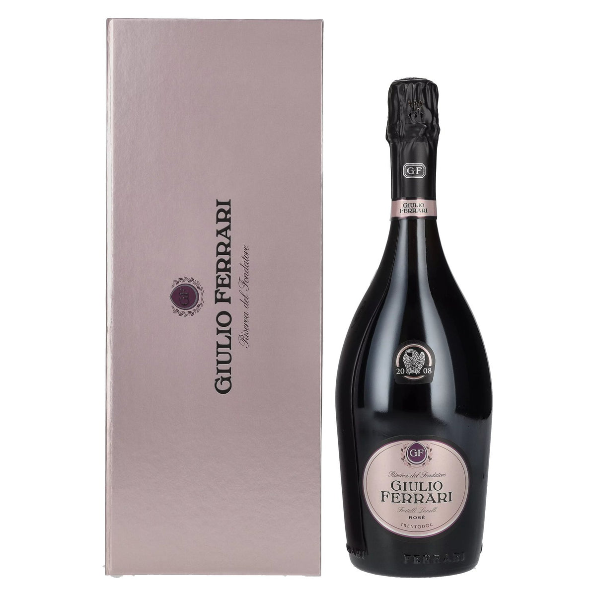 Ferrari GIULIO FERRARI ROSÉ Trento DOC 2008 12,5 % vol. 0,75 l dans un coffret cadeau