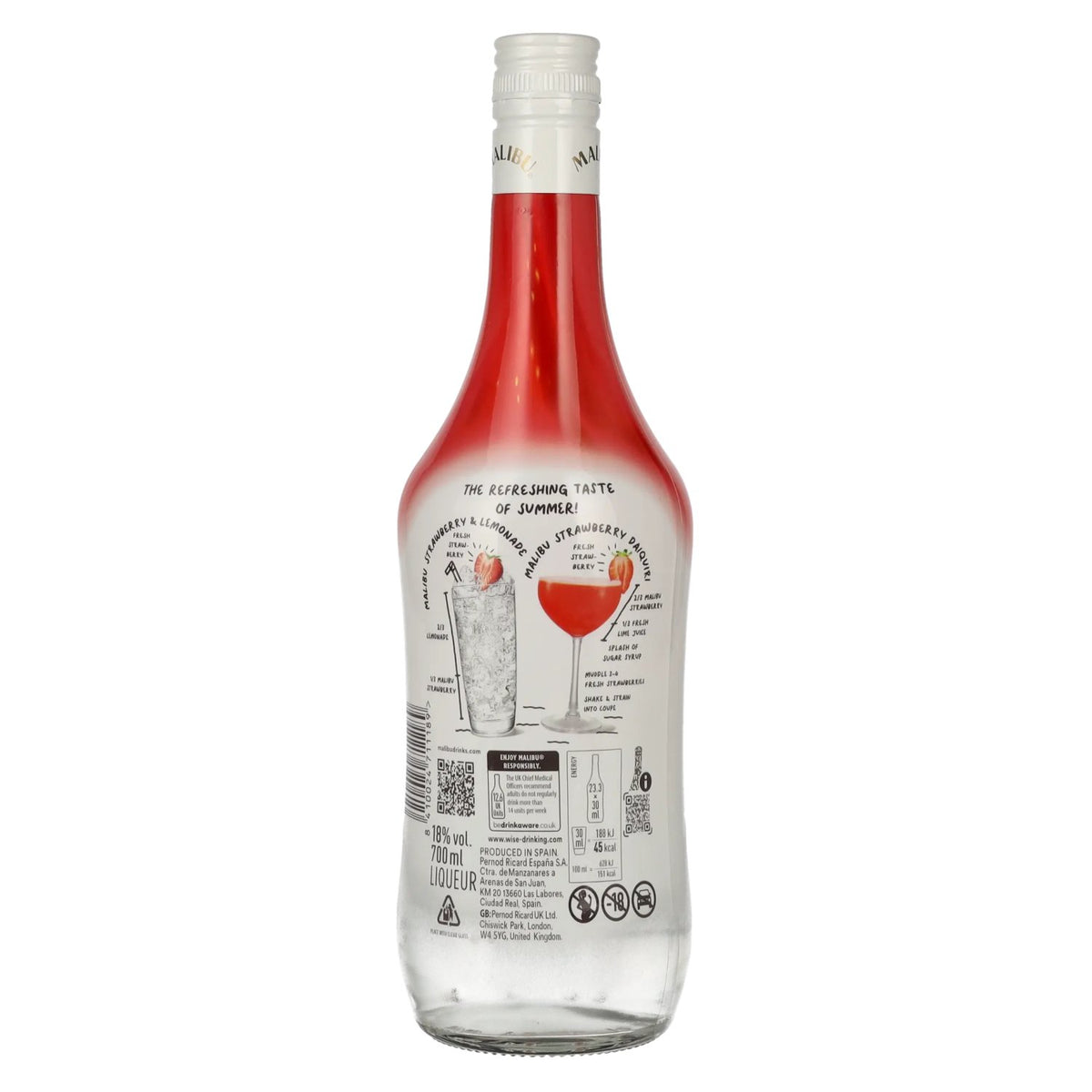 Malibu Strawberry Liqueur 18% vol. 0,7 l