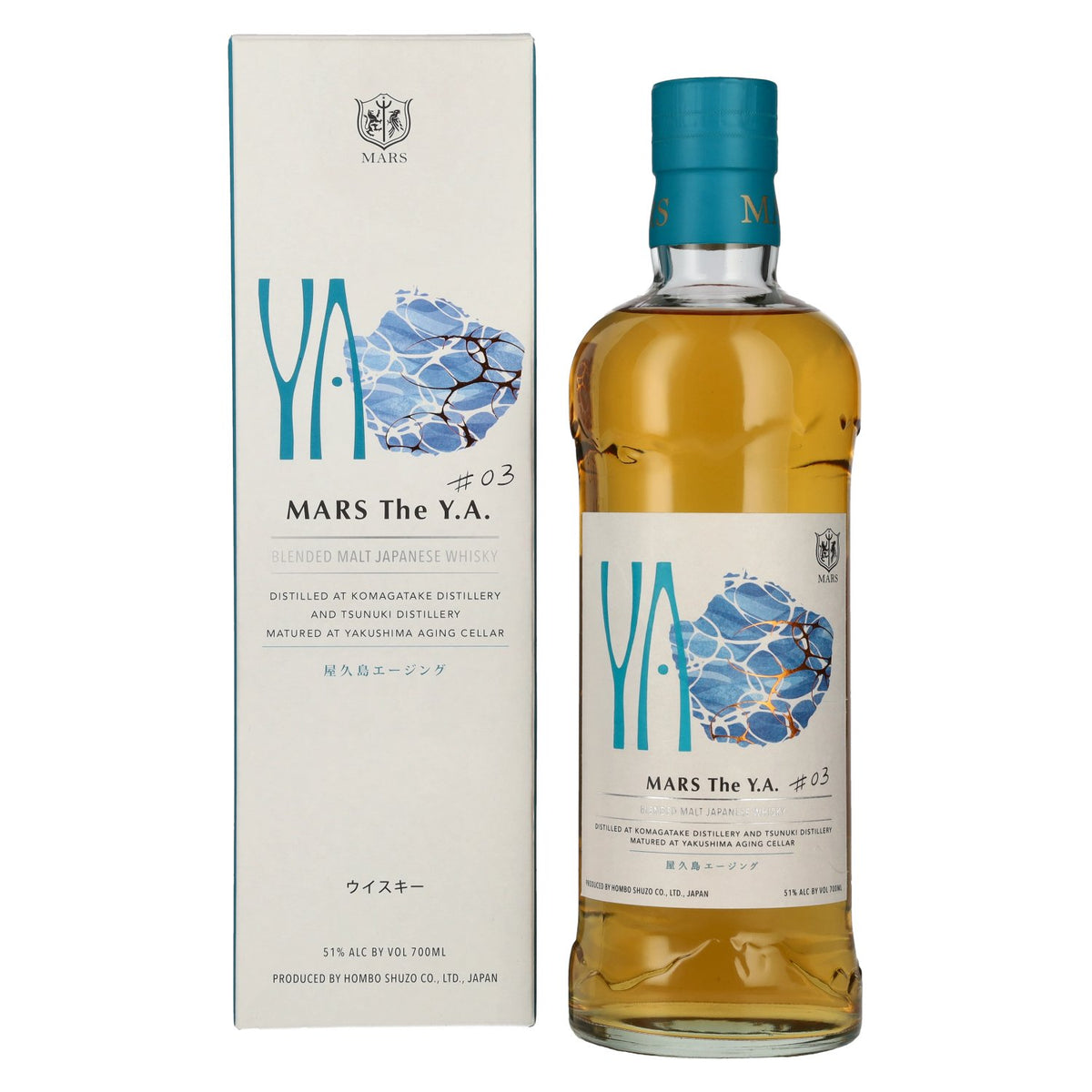 Mars The Y.A. Blended Malt Japanese Whisky # 03 51% Vol. 0,7l in Geschenkbox