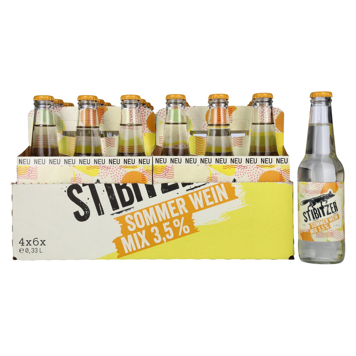Stibitzer Sommer Wein Mix 3,5% Vol. 4x6x0,33l