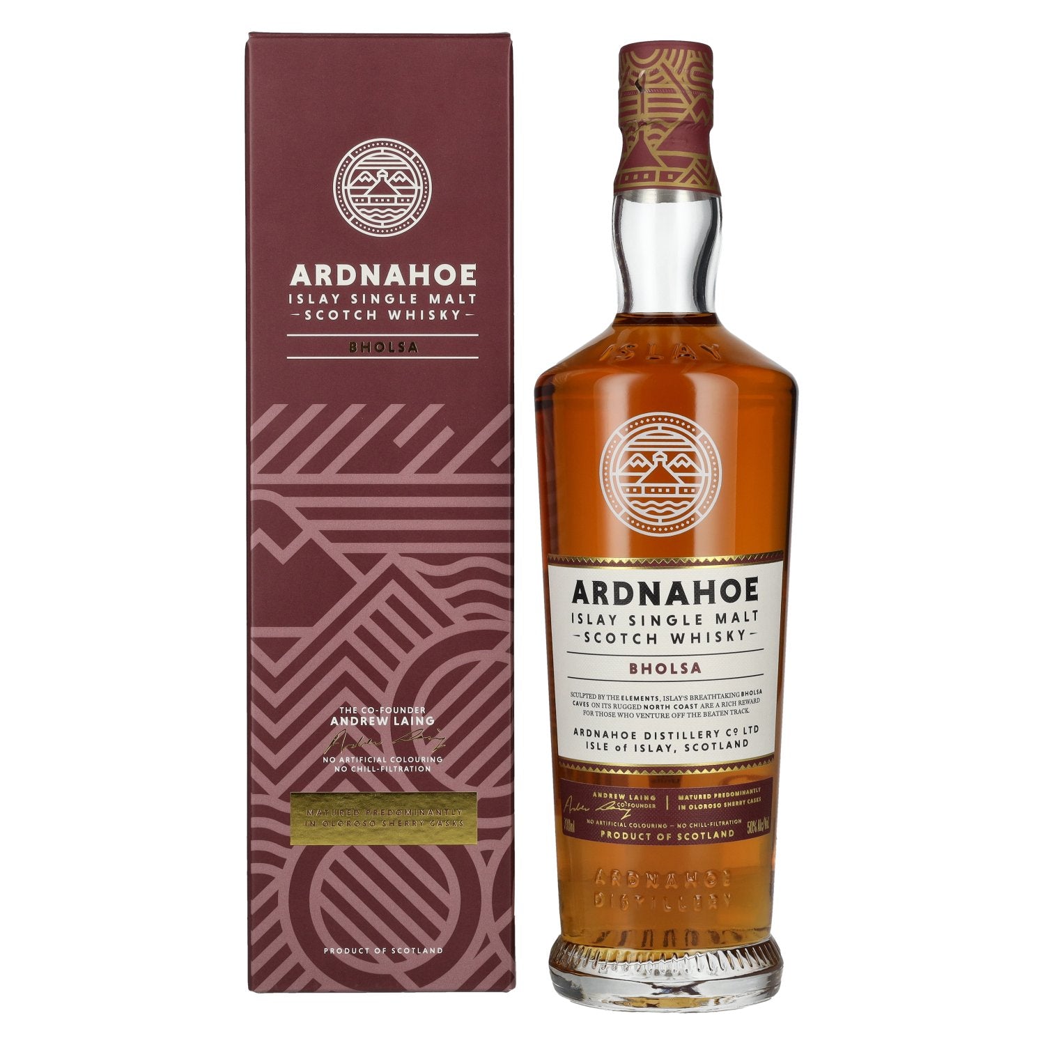 Ardnahoe BHOLSA Islay Single Malt Whisky 50% Vol. 0,7l in Geschenkbox