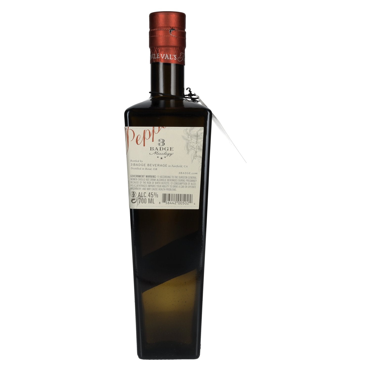 Gepeperde Gin van oom Val 45% Vol. 0,7l