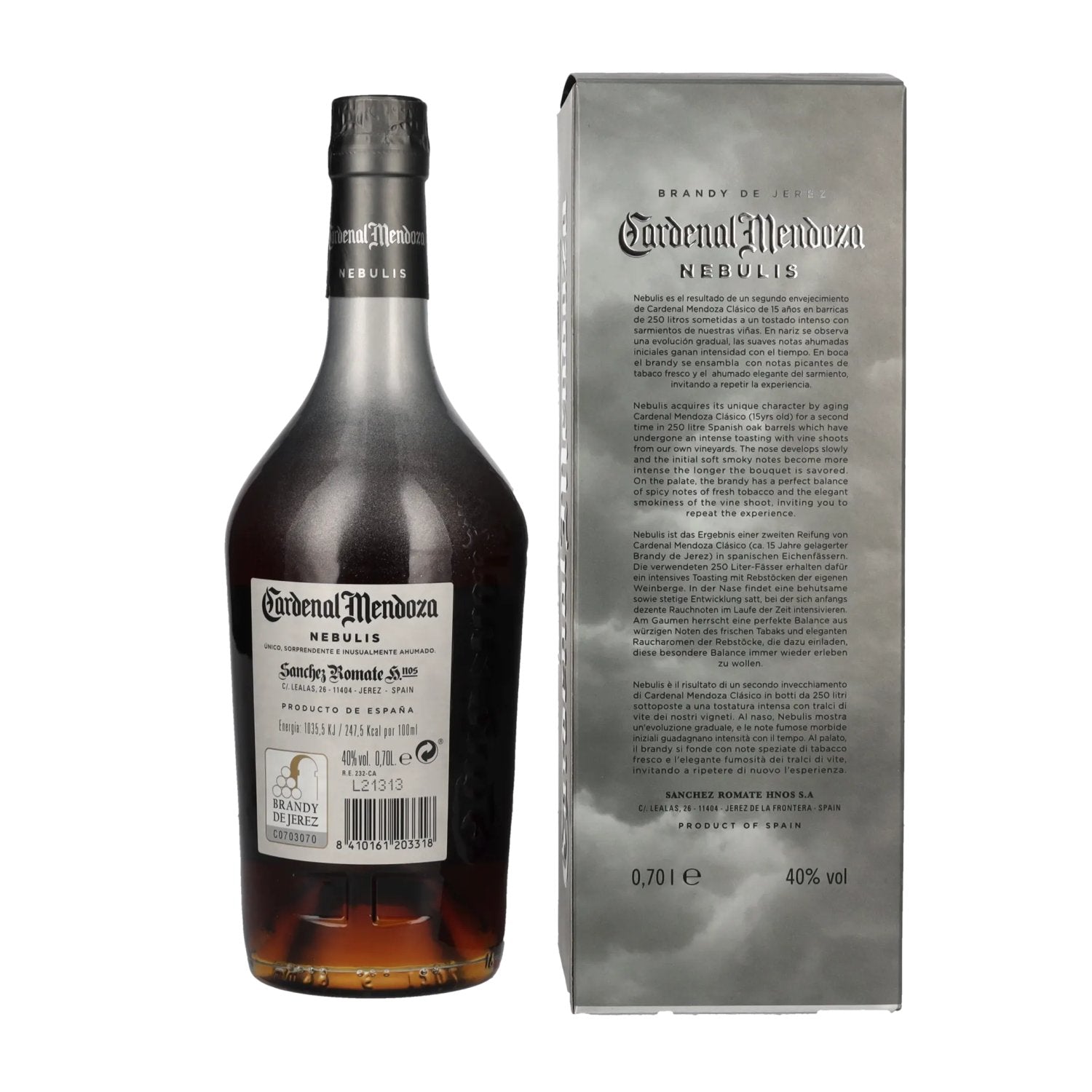 Cardenal Mendoza NEBULIS Rare Cask Finished 40% Vol. 0,7l in gift box