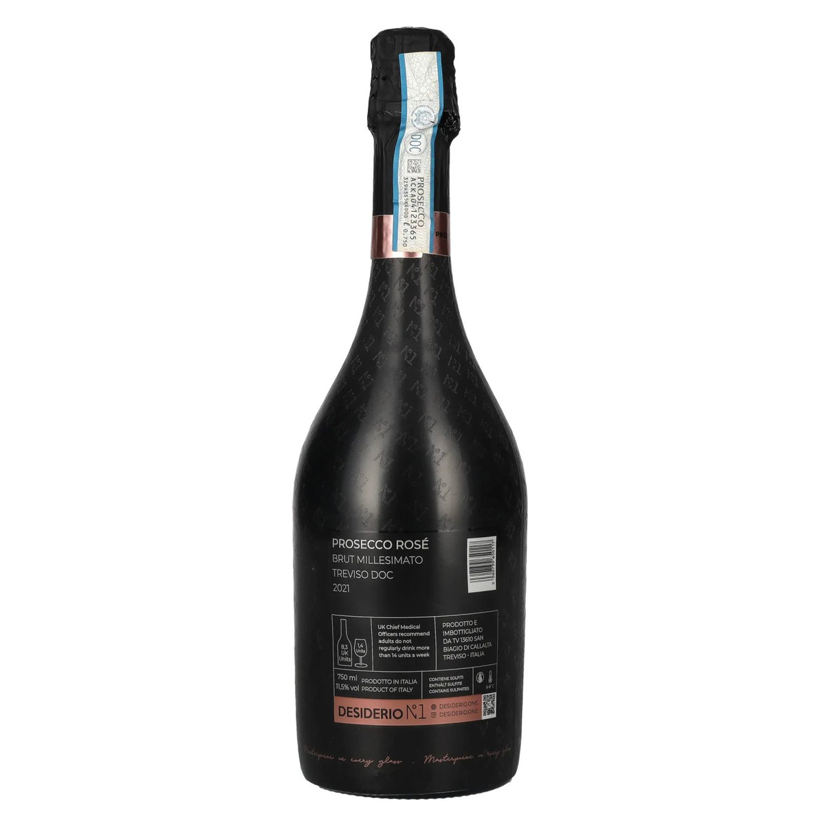 Desiderio N°1 Prosecco Rosé Brut Millesimato Treviso DOC 2021 11,5% Vol. 0,75l