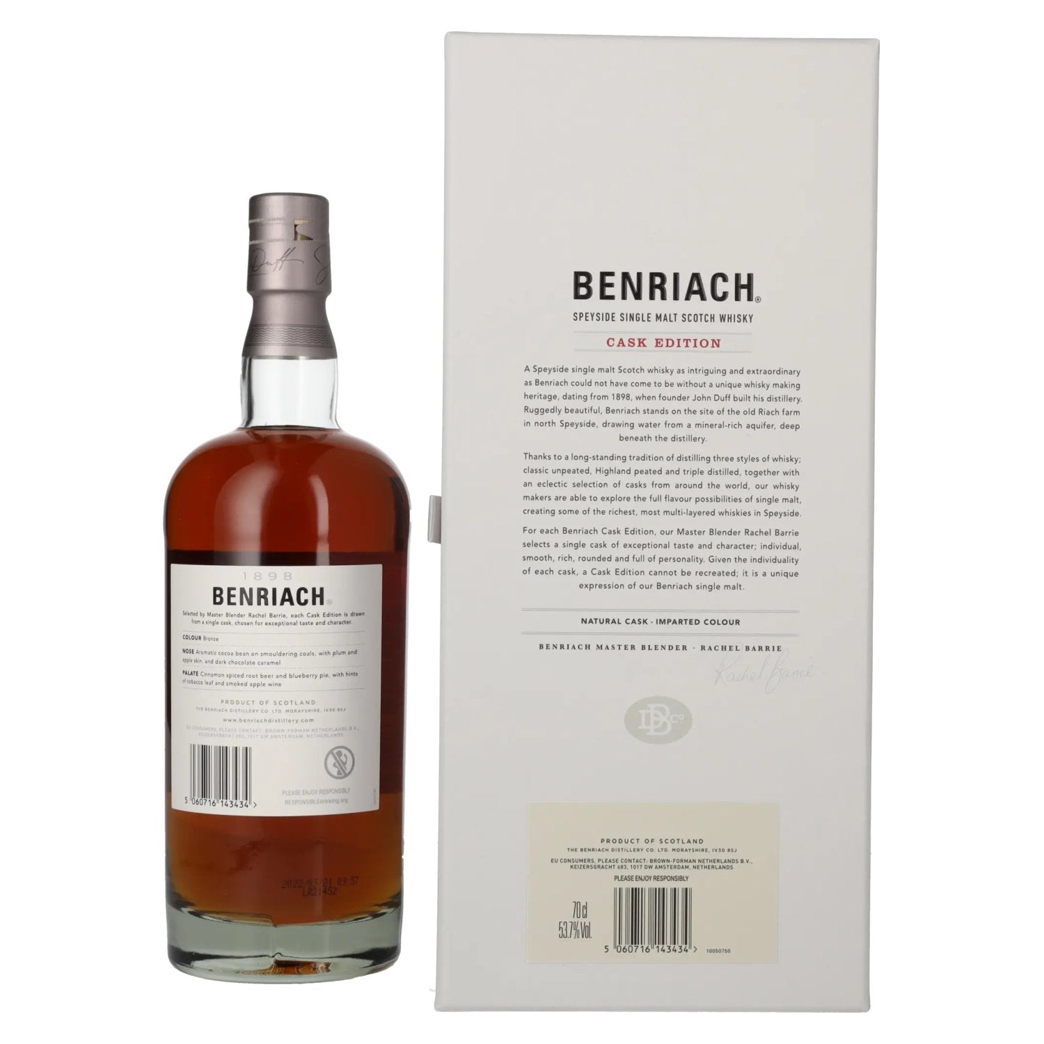 Benriach 27 Years Old CASK EDITION Pedro Ximénez Vintage 1994 53,7% Vol. 0,7l in Geschenkbox