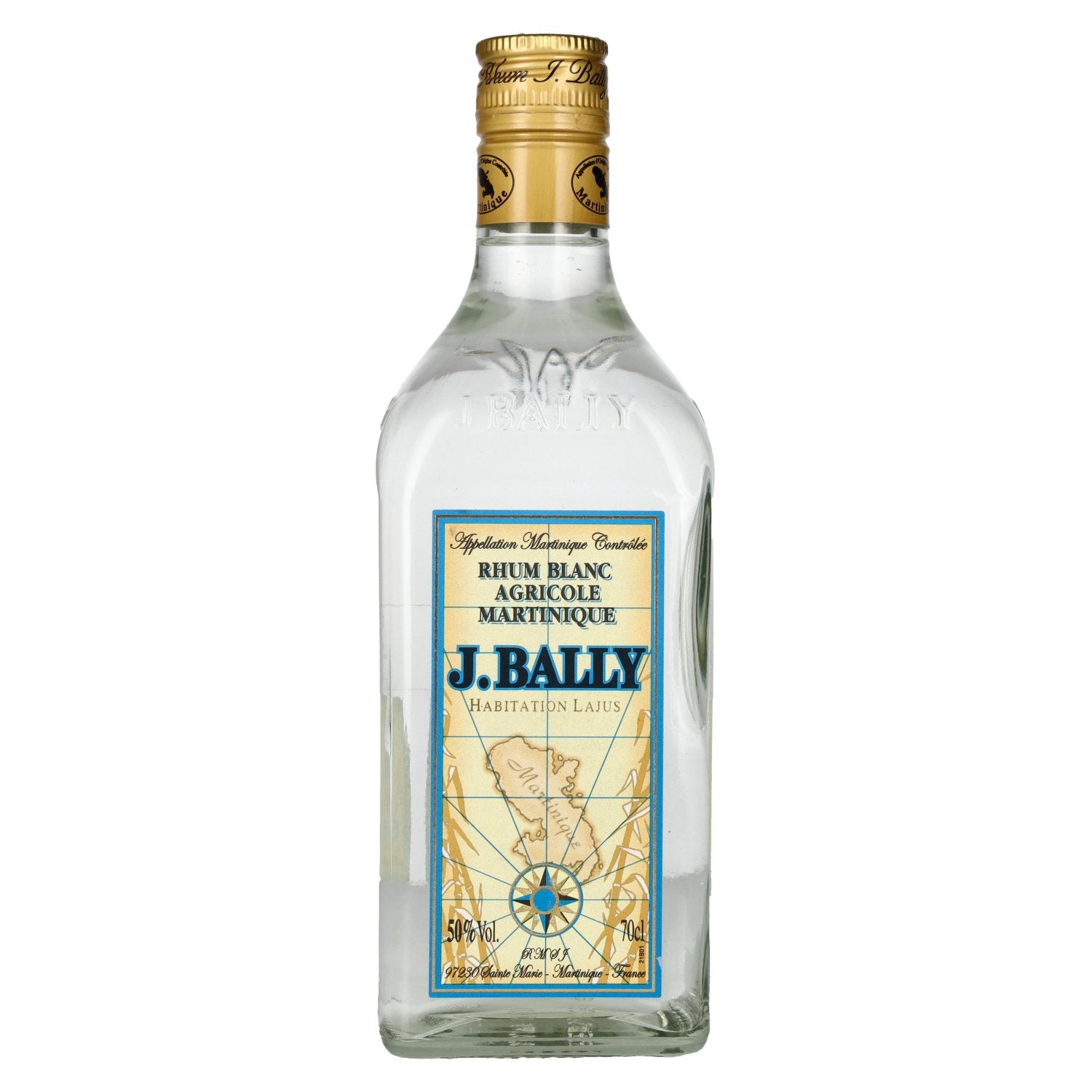 J. Bally Rhum Blanc Agricole Martinique 50% Vol. 0,7l