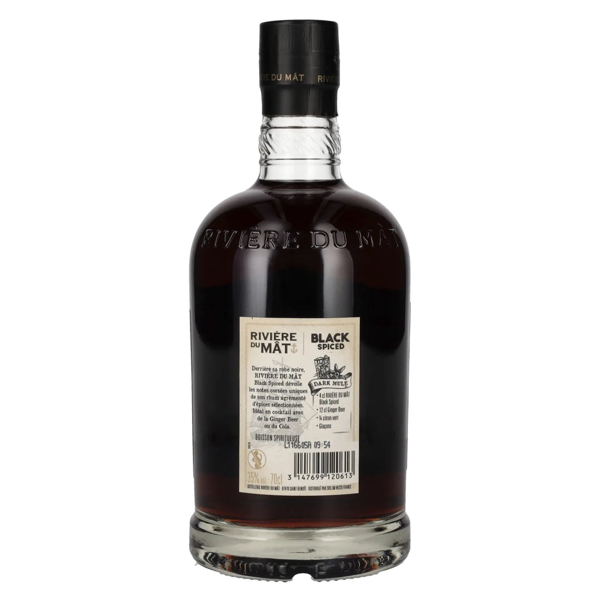 Rivière du Mât Black Spiced 35% ABV 0.7l
