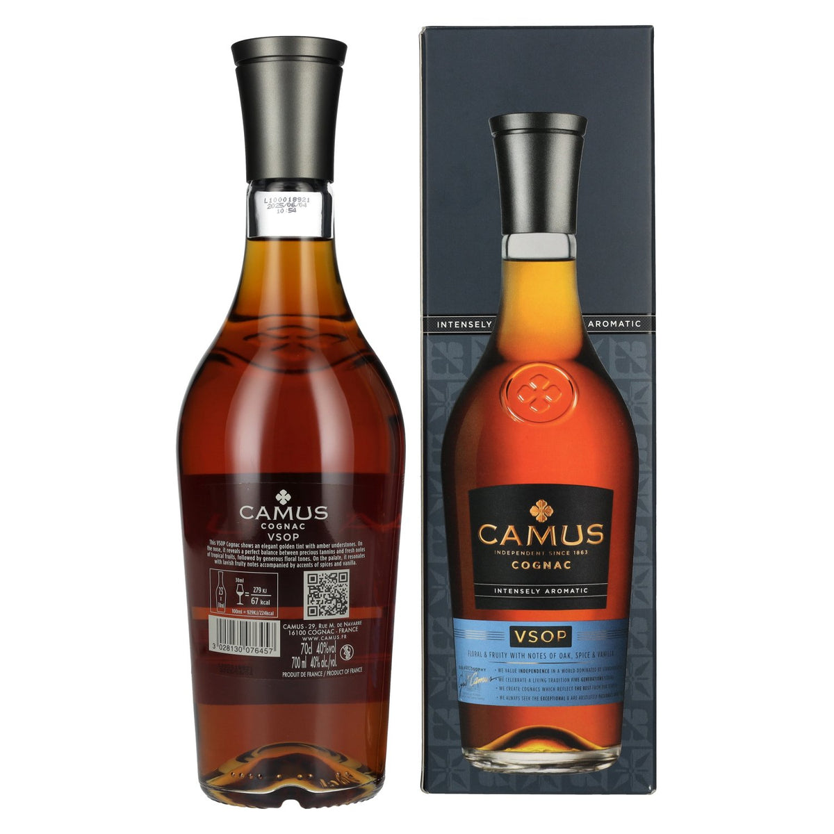 Camus VSOP Intens Aromatische Cognac 40% Vol. 0,7l in geschenkverpakking