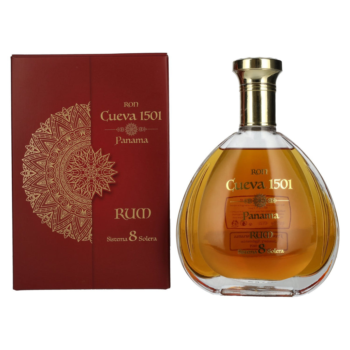 Ron Cueva 1501 Sistema 8 Solera Panama Rum 40% Vol. 0,7l in Geschenkbox