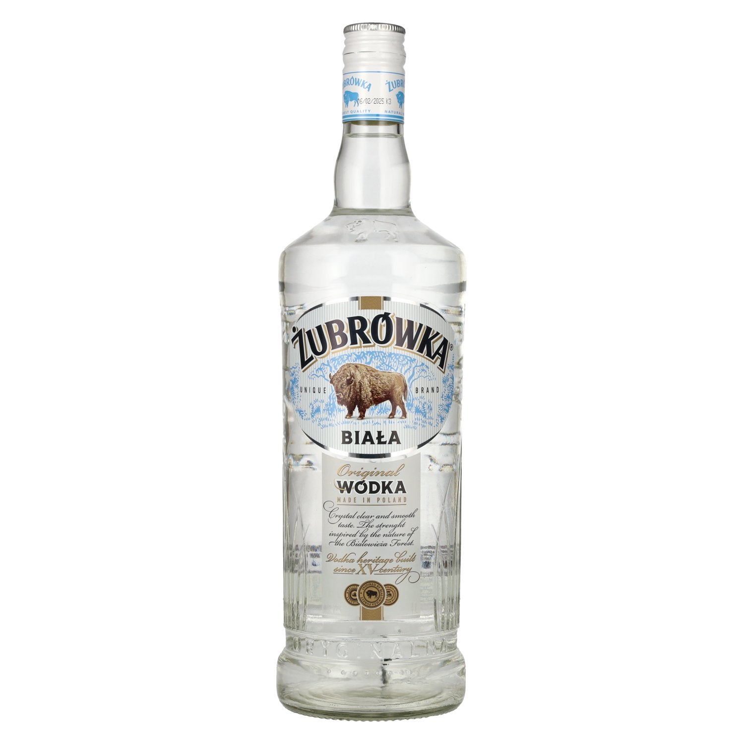 Zubrowka BIALA The Original Vodka 40% Vol. 1l