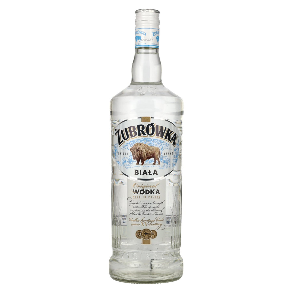 Zubrowka BIALA The Original Vodka 40% Vol. 1l