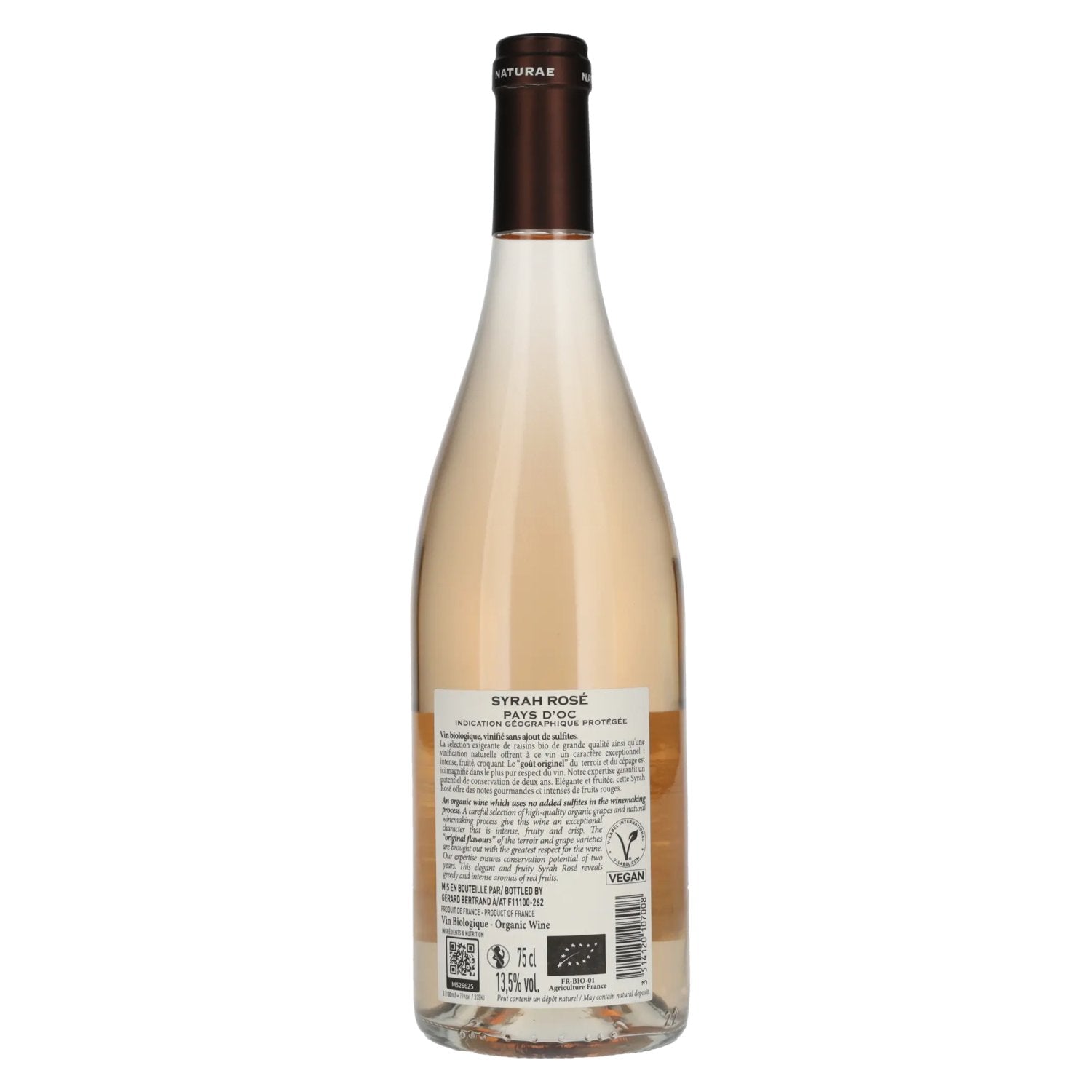 Gérard Bertrand Naturae Syrah Rosé IGP 2024 13,5% Vol. 0,75l