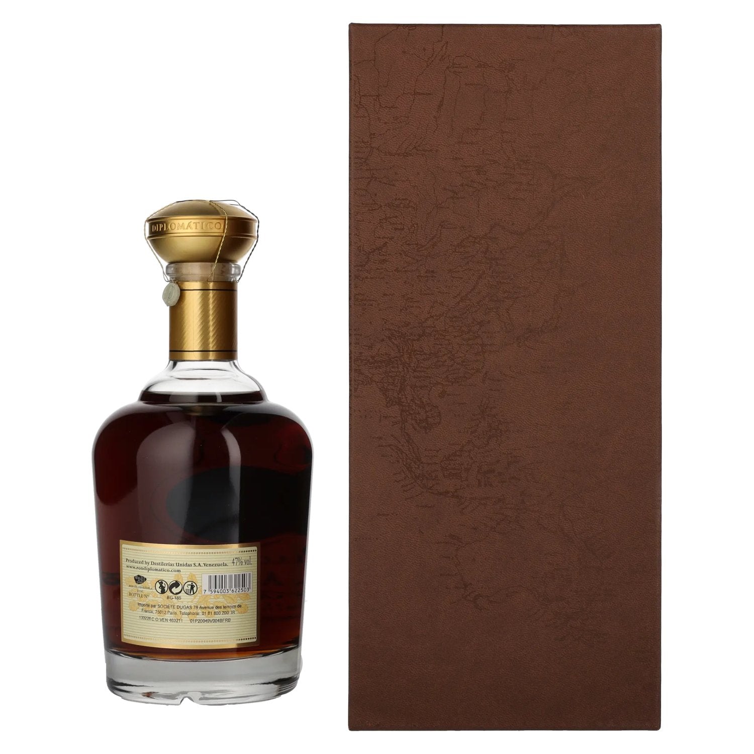 Diplomático AMBASSADOR Selection Cask Strength 47% Vol. 0,7l in gift box with leather look