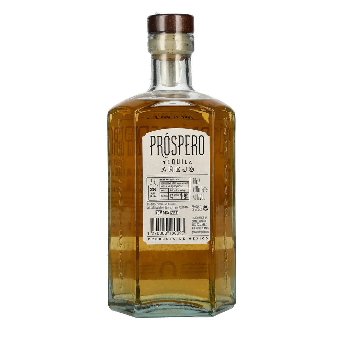 Próspero Tequila Añejo 100% agave van Rita Ora 40% vol. 0,7 l