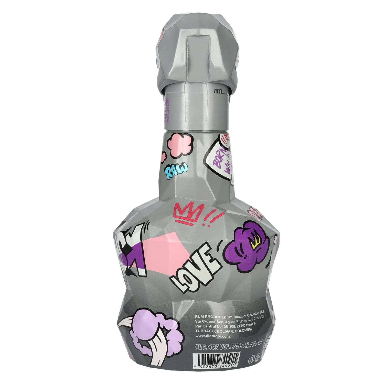 Dictador GAME CHANGER GREY &amp; PINK Rhum colombien 40% vol. 0,7l