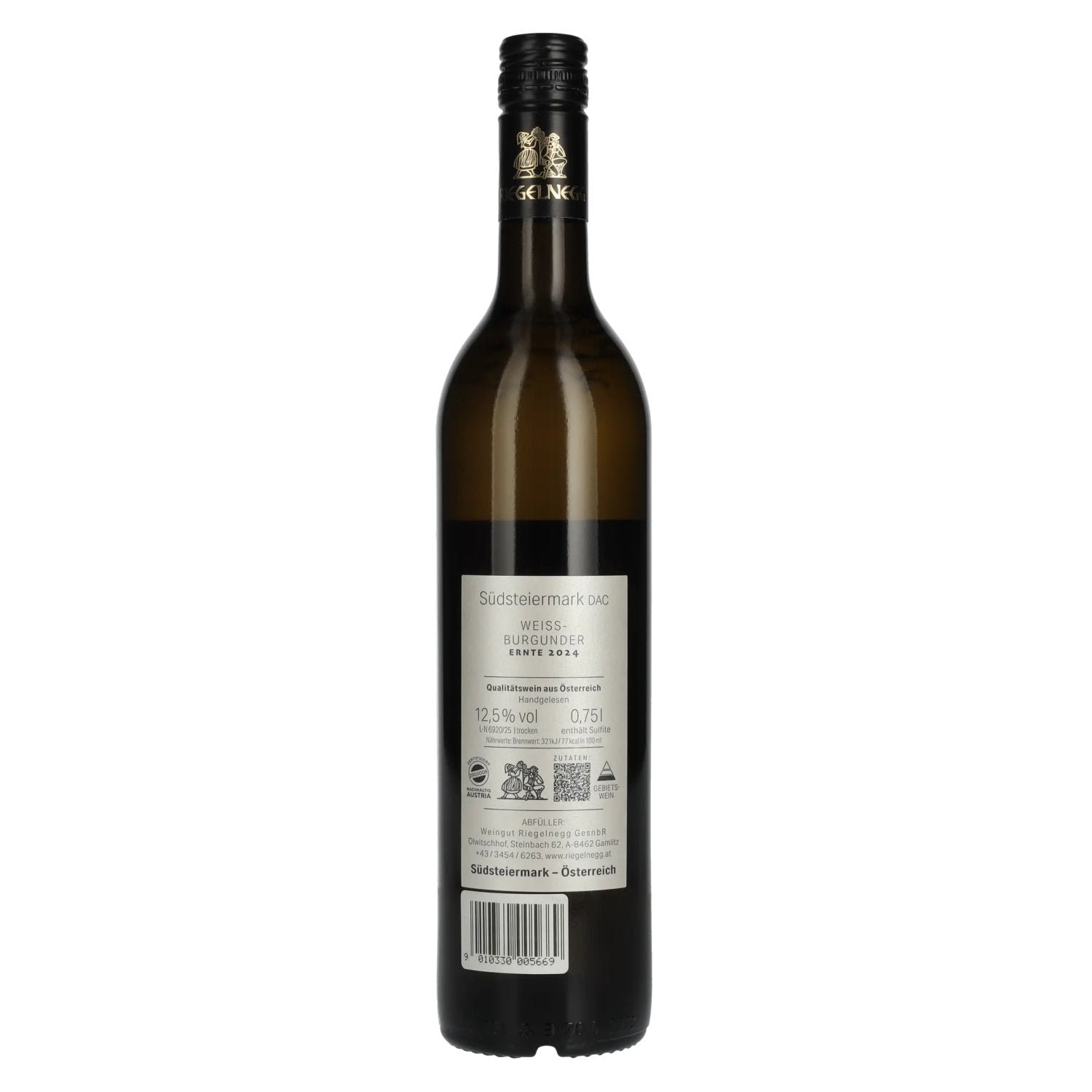 Riegelnegg Pinot Blanc Südsteiermark DAC 2024 12,5% Vol. 0,75l