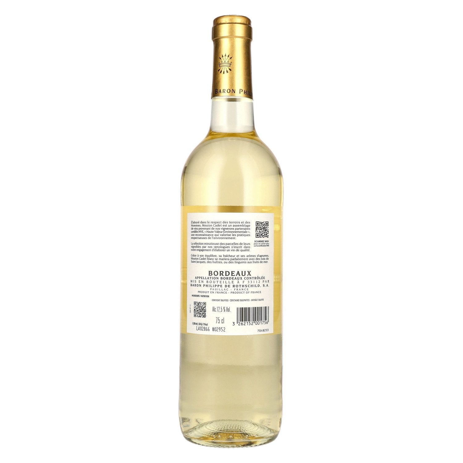 Baron Philippe de Rothschild MOUTON CADET Bordeaux Blanc 2025 12,5% Vol. 0,75l