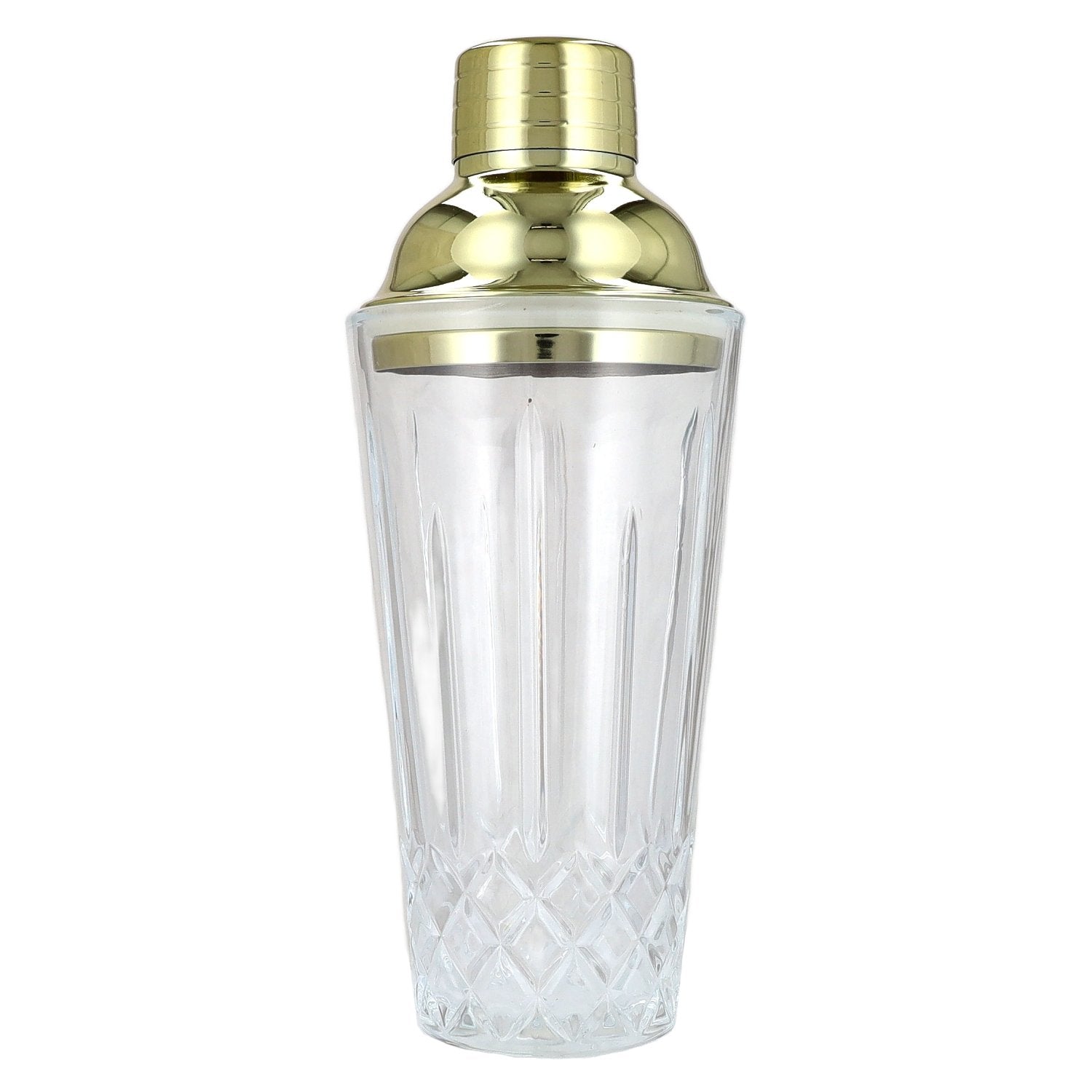 Boethius glazen shaker met gouden deksel 425 ml