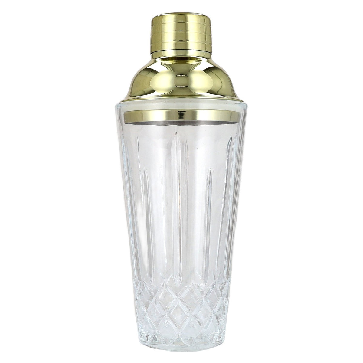 Boethius Glass Shaker with Gold Lid, 425 ml