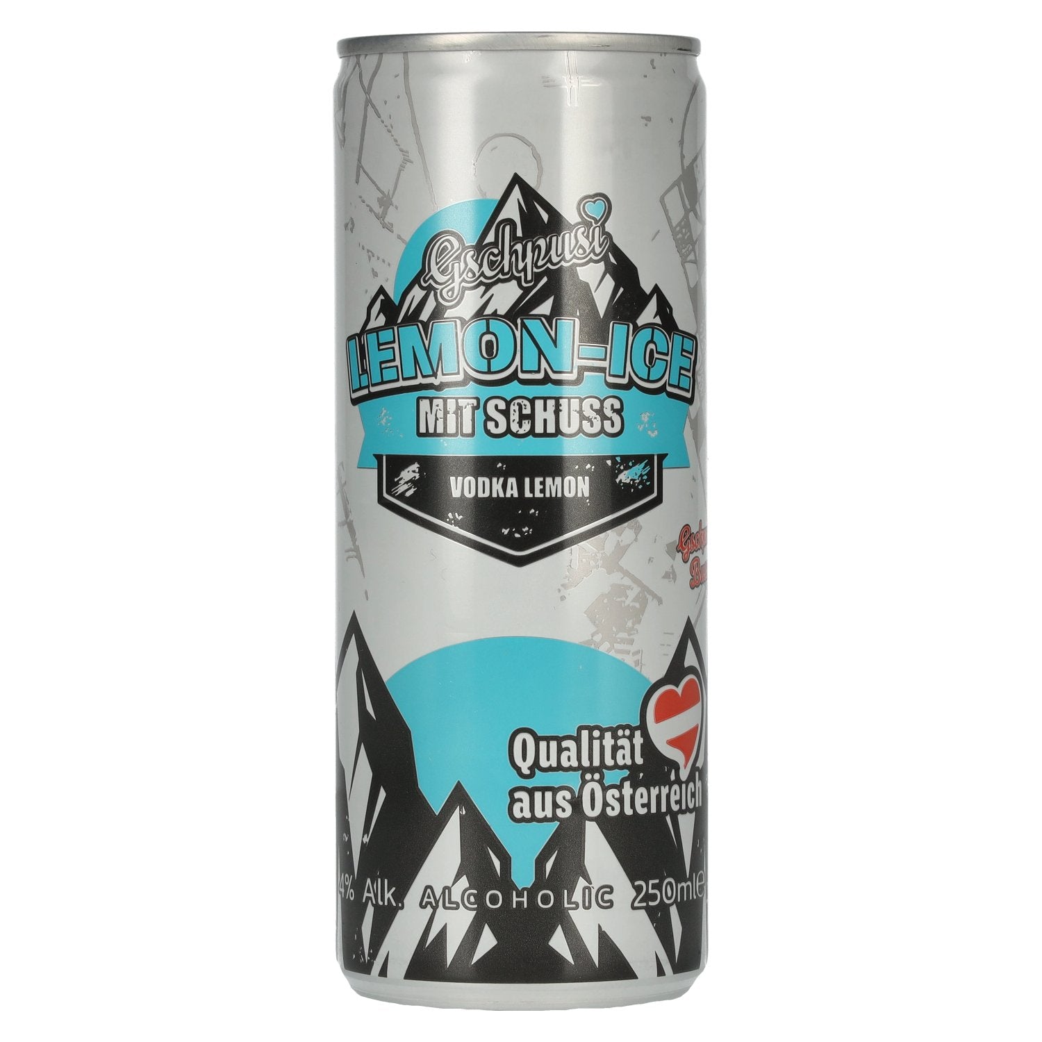Gschpusi Lemon-Ice mit Schuss 4% Vol. 0,25l Dose Pfand
