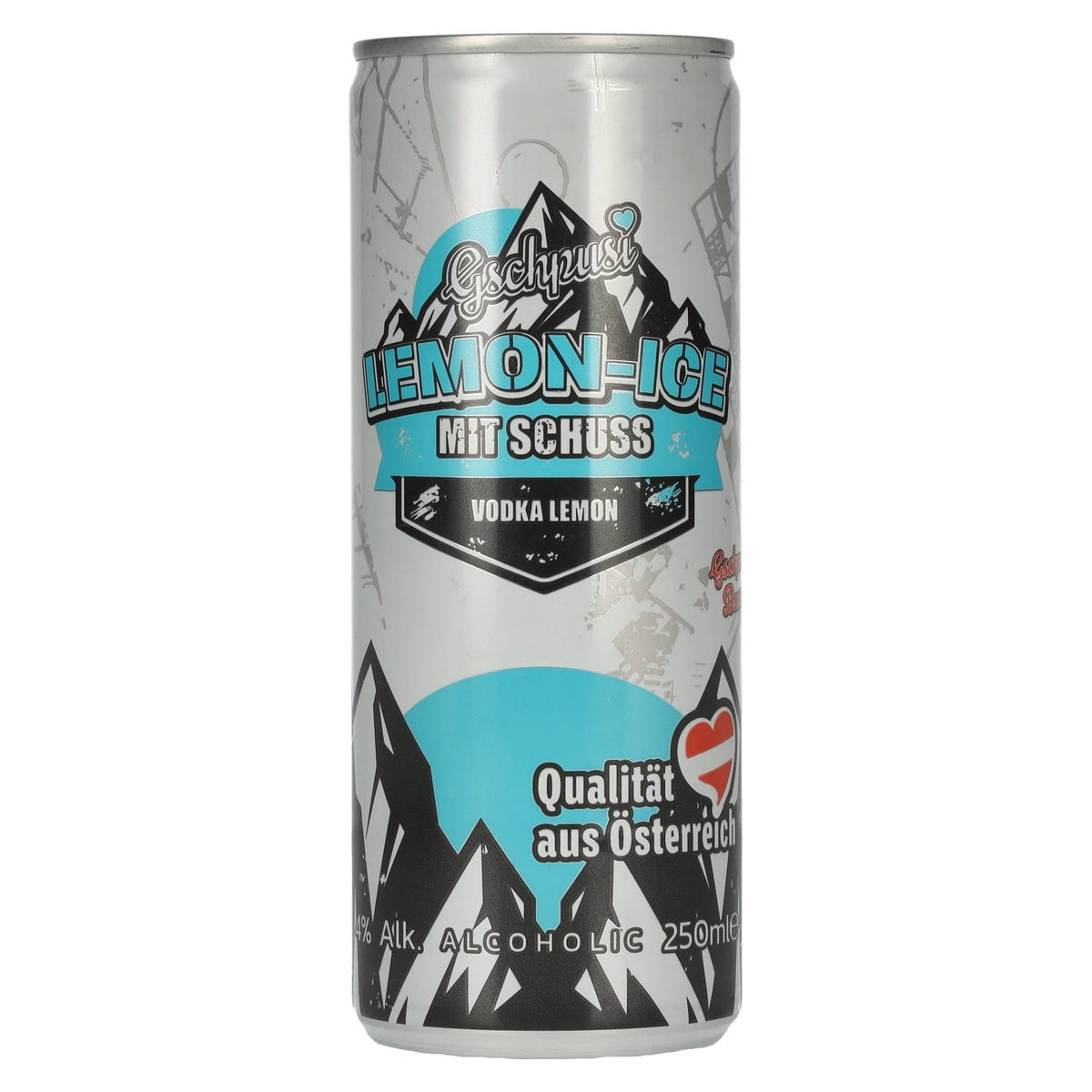 Gschpusi Lemon-Ice mit Schuss 4% Vol. 0,25l Dose Pfand