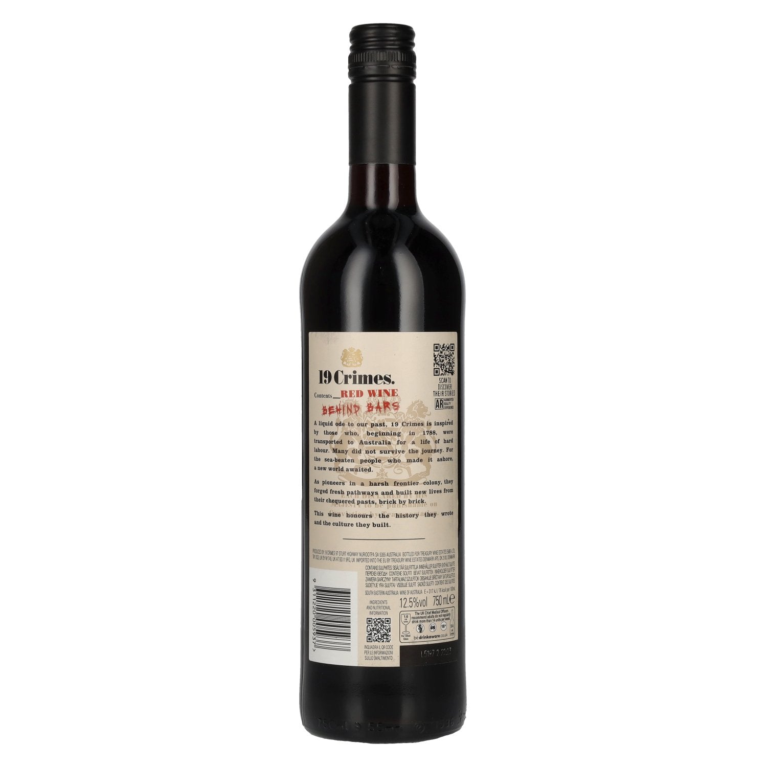 19 Crimes Behind Bars Red Wine 12,5% Vol. 0,75l