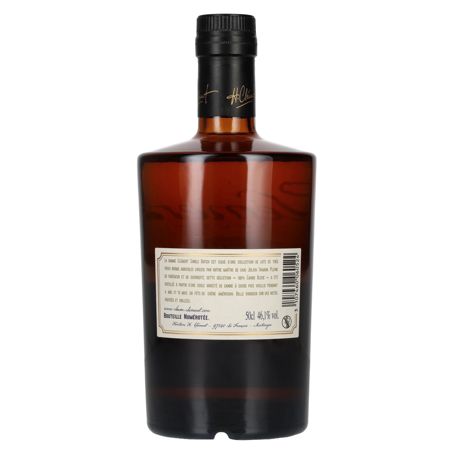 Clément Trés Vieux Rhum Agricole SINGLE BATCH 100% Canne Bleue 46,1% Vol. 0,5l