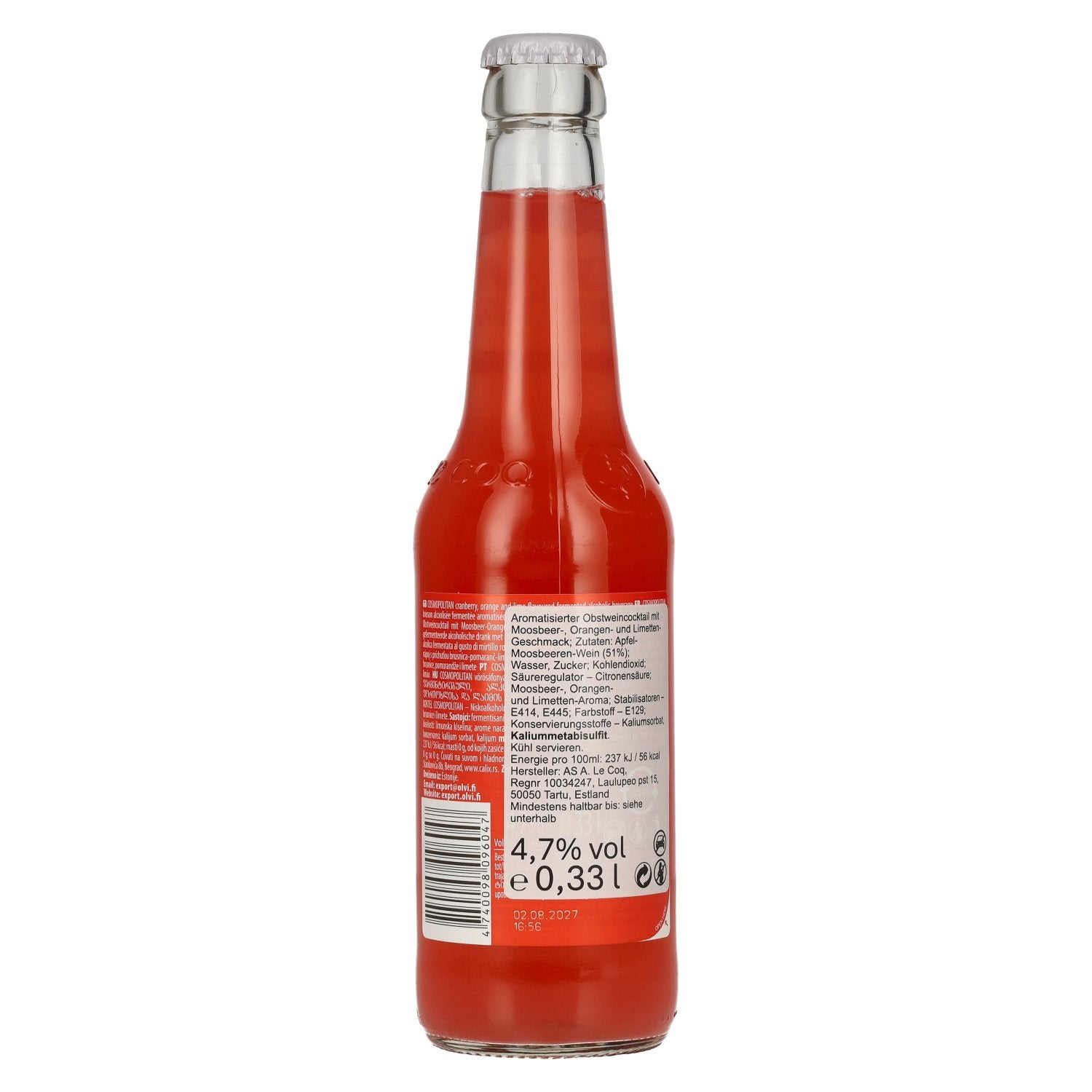 Le Coq COSMOPOLITAN 4,7% Vol. 24x0,33l