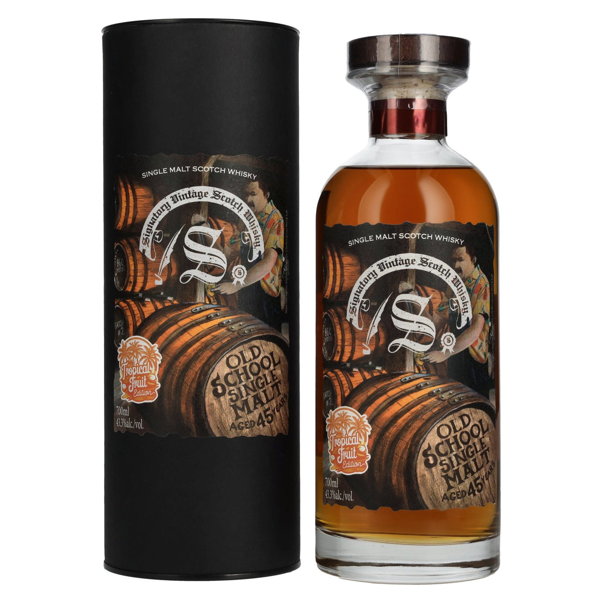 Signatory Vintage 45 Years Old OLD SCHOOL Tropical Fruit Edition 43,3% Vol. 0,7l in Geschenkbox