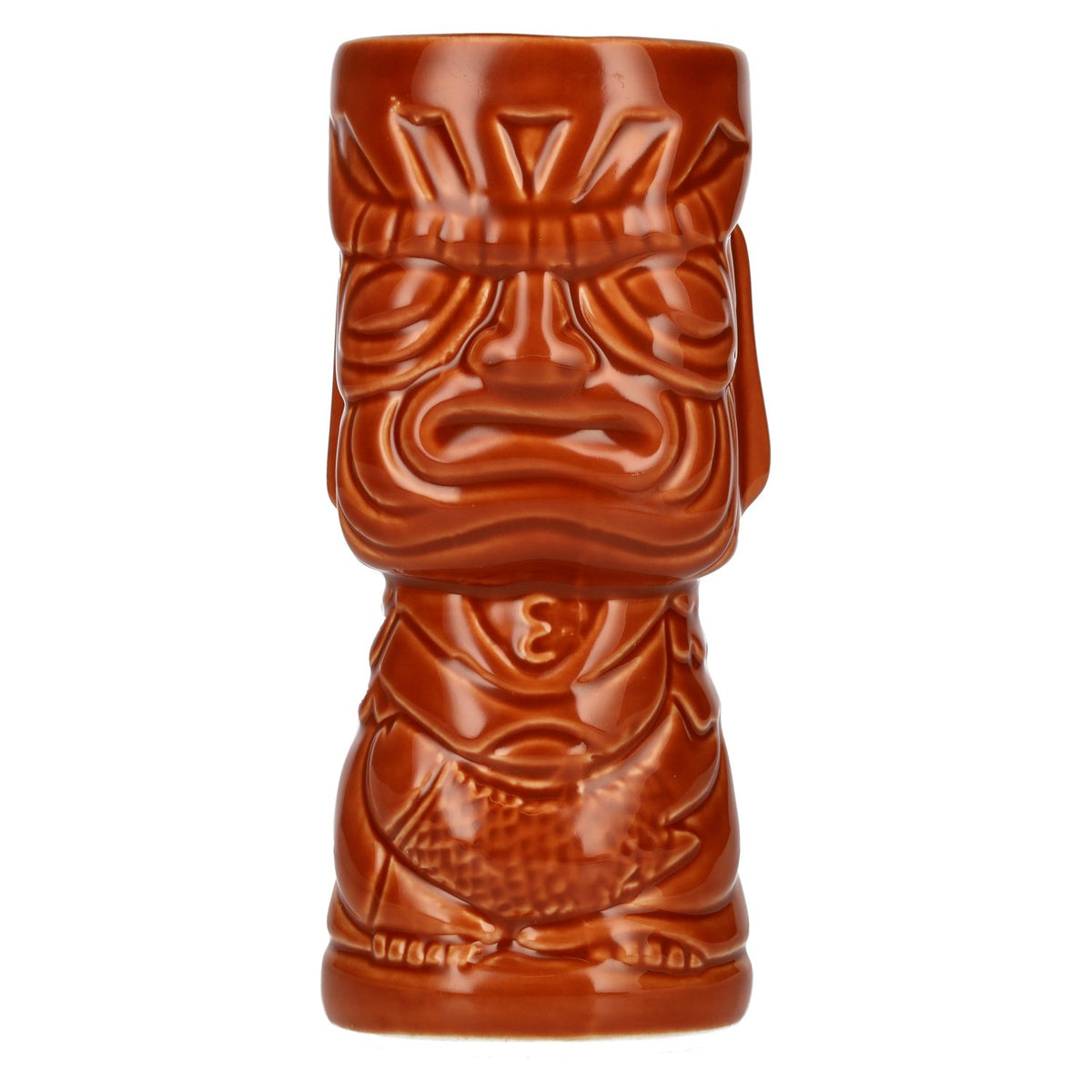 Tiki-beker, keramiek, Molokai, bruin, 0,4 l