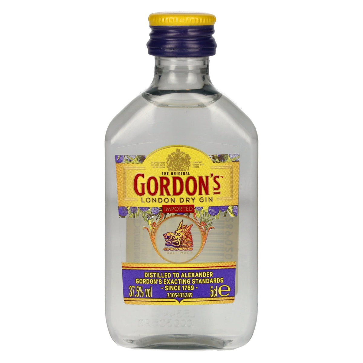 Gordon's London Dry Gin 37,5% vol. 0,05 l PET