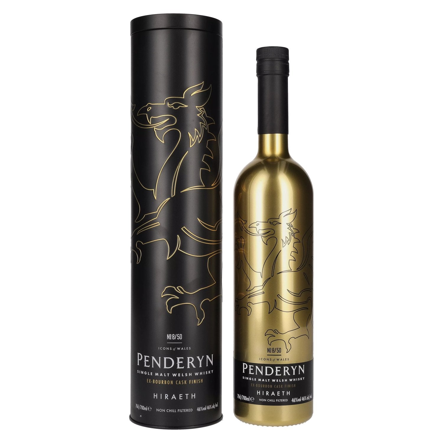 Penderyn HIRAETH Welsh Whiskey Icons of Wales No. 8 46% Vol. 0,7l in Tinbox