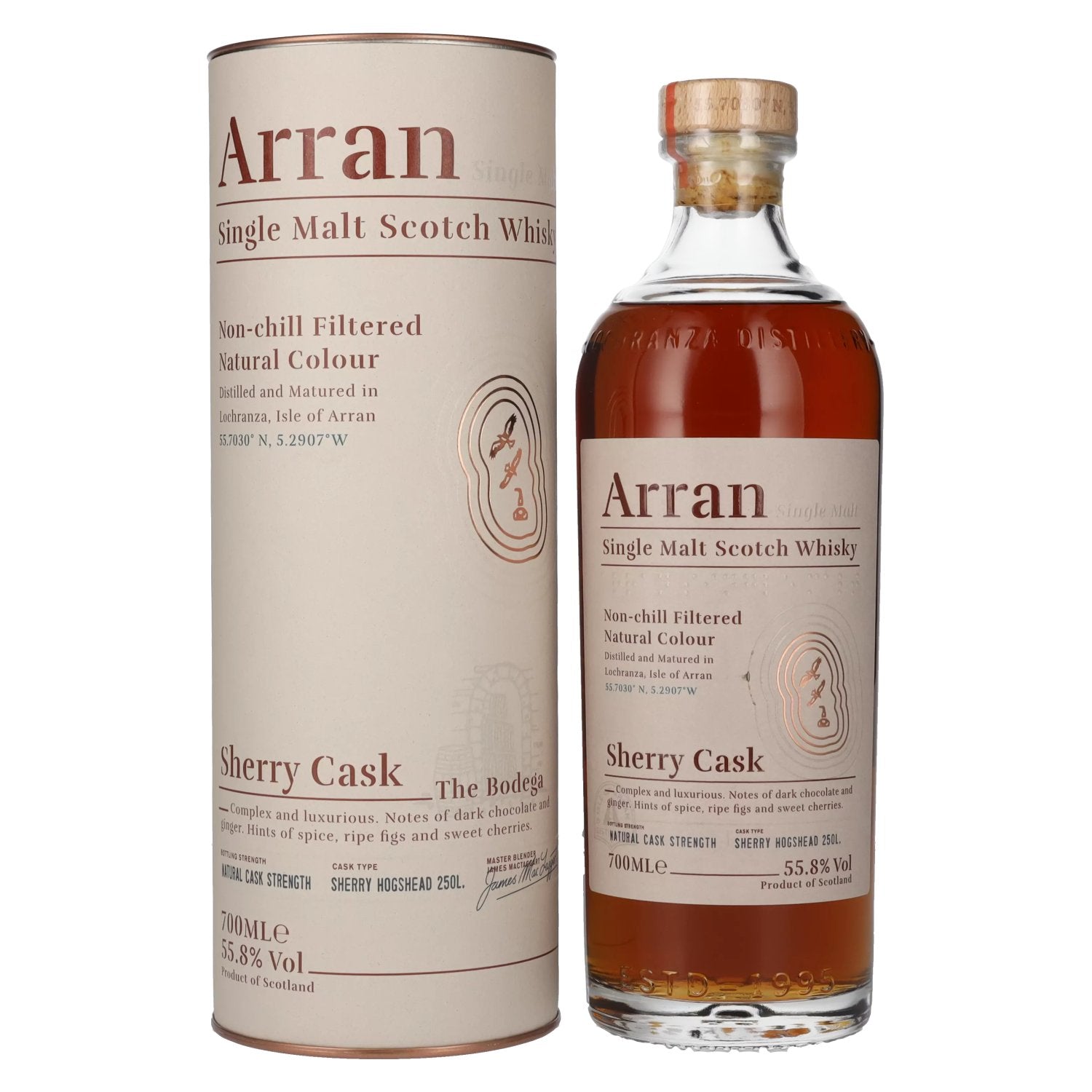 Arran Single Malt SHERRY CASK The Bodega 55,8% Vol. 0,7l in Geschenkbox