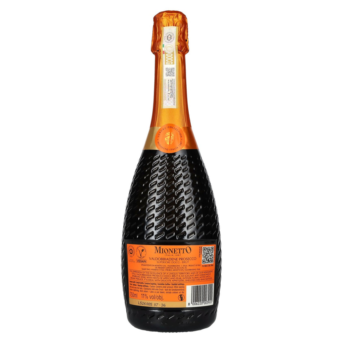 Mionetto Valdobbiadene Prosecco Superiore Brut Luxury Collection DOCG 11 % vol. 0,75 l