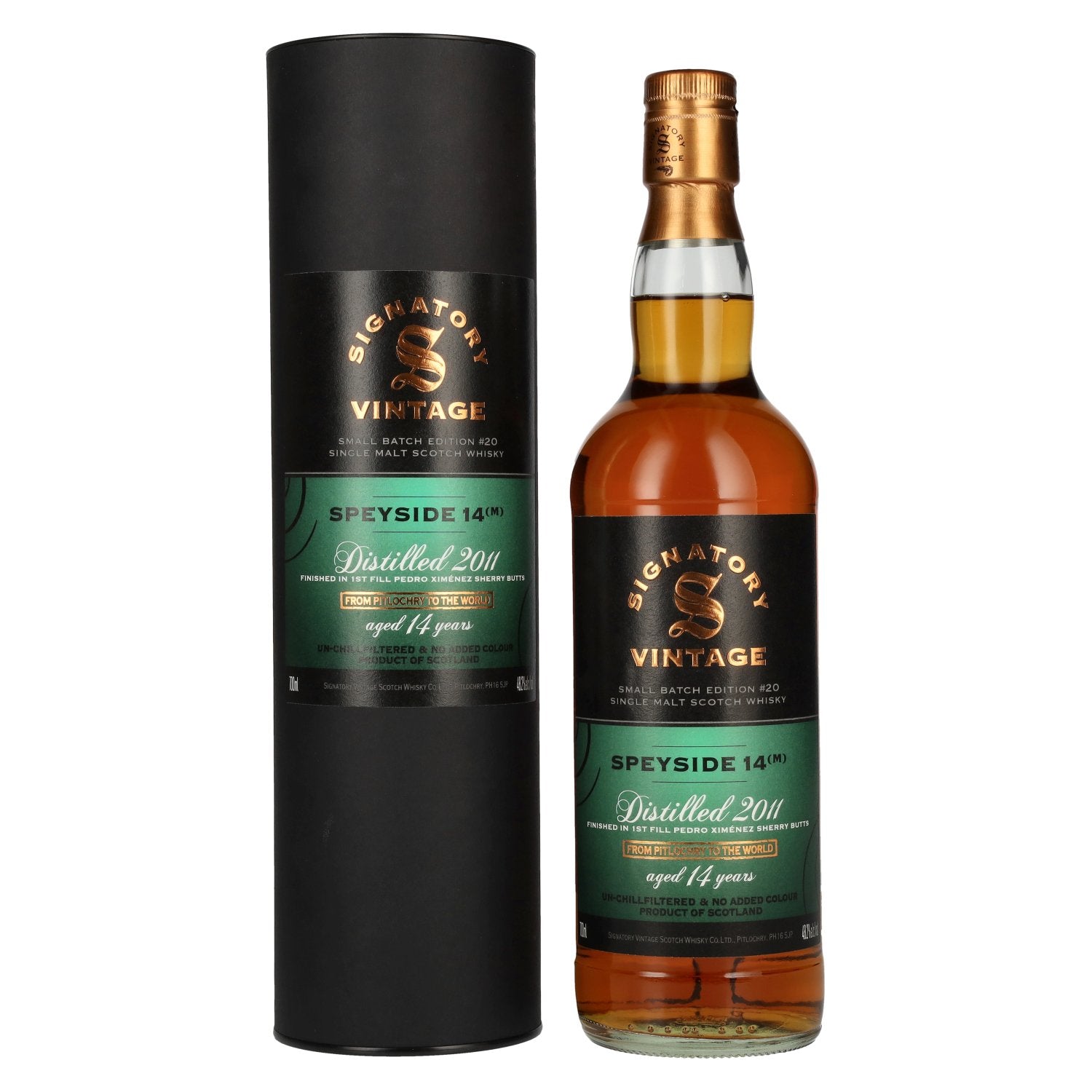 Signatory Vintage Small Batch SPEYSIDE (M) 14 Years Old Single Malt #20 48,2% Vol. 0,7l in Geschenkbox