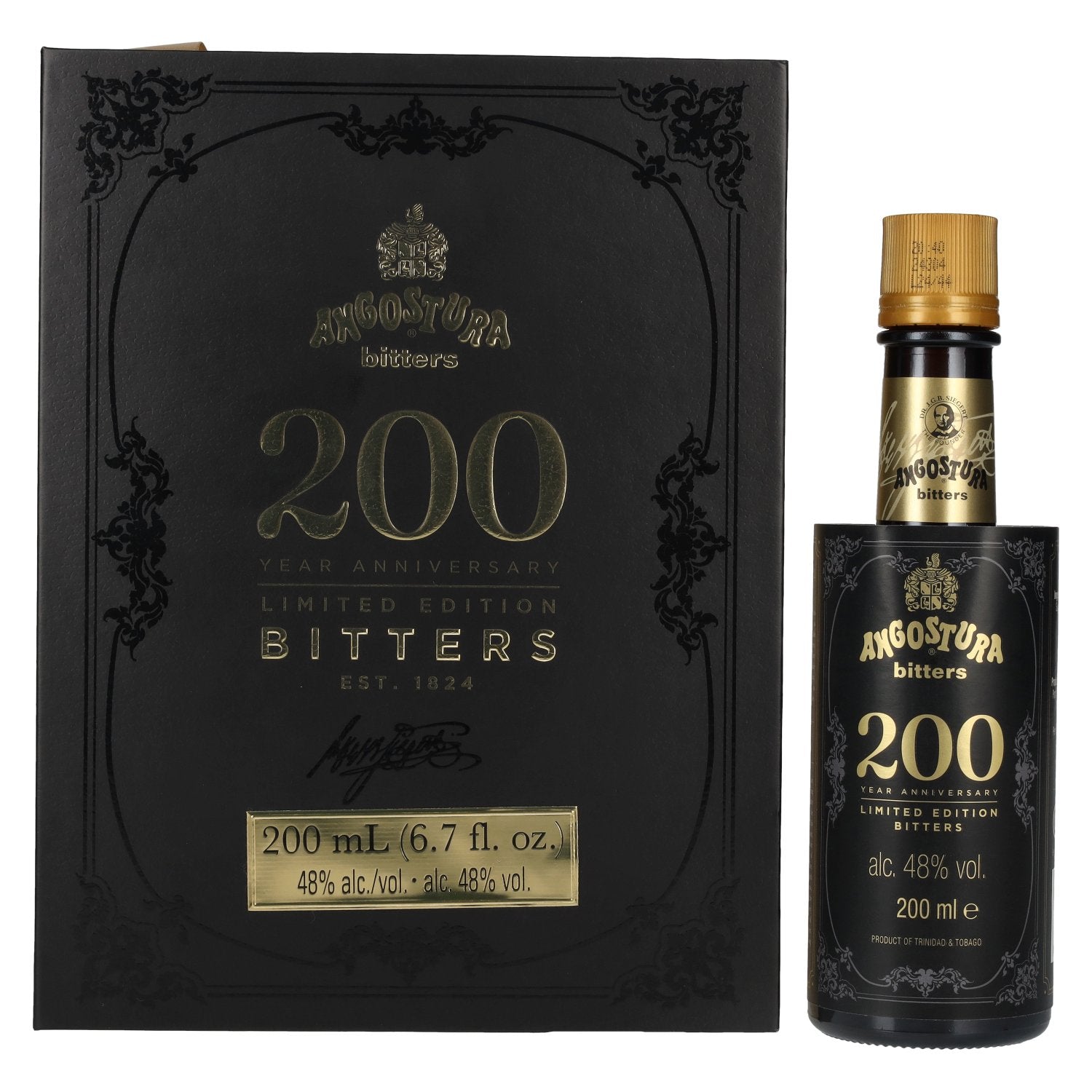 Angostura Bitters 200 Year Anniversary Limited Edition 48% vol. 0,2l en boîte cadeau