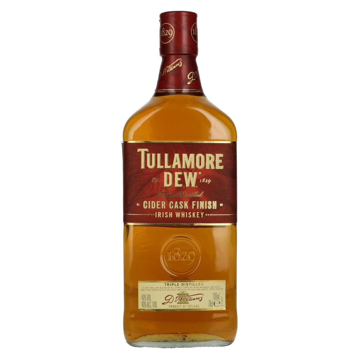 Tullamore D.E.W. Irish Whiskey CIDER CASK Finished 40% Vol. 0,7l
