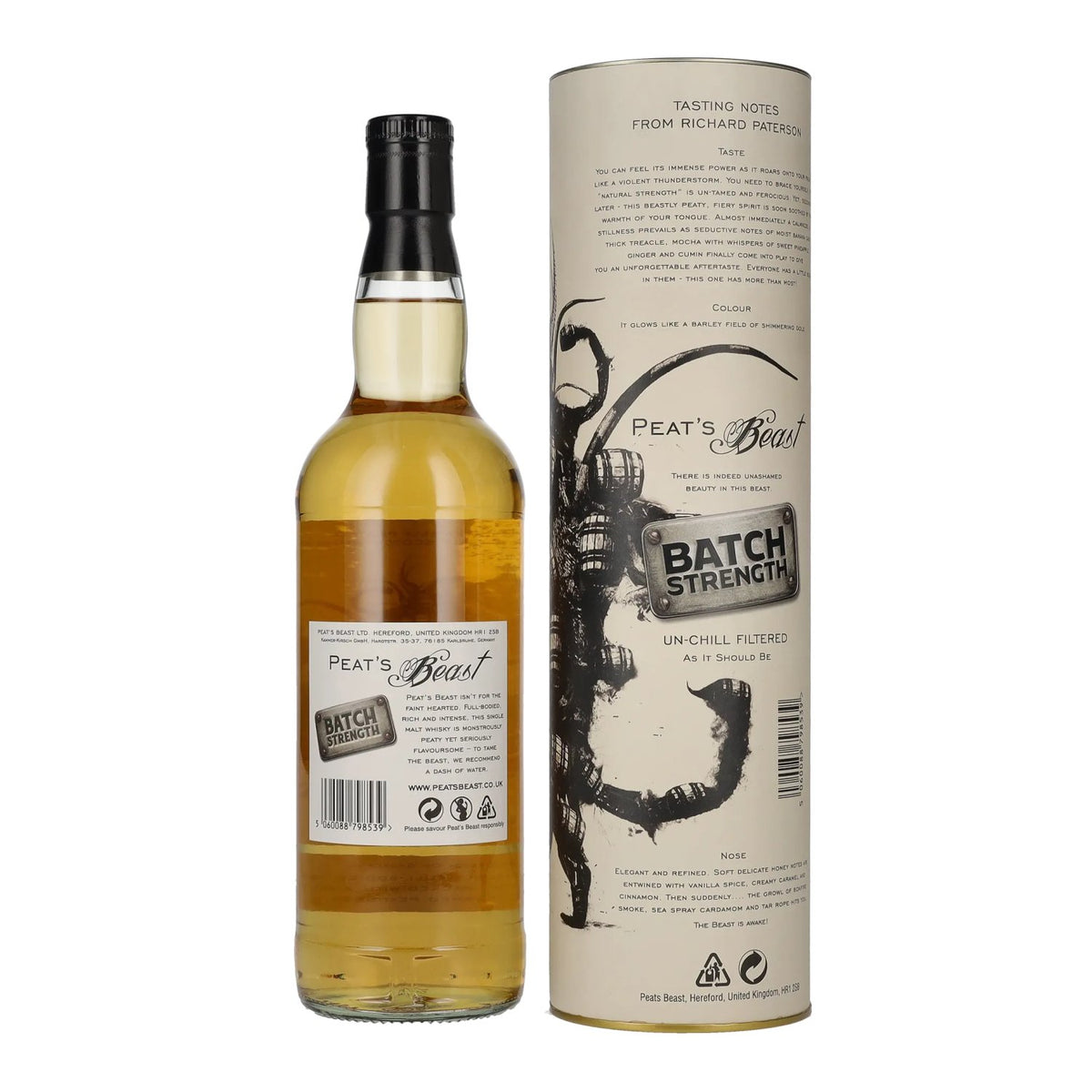 Peat's Beast Batch Strength 52.1% vol. 0.7 l in a gift box