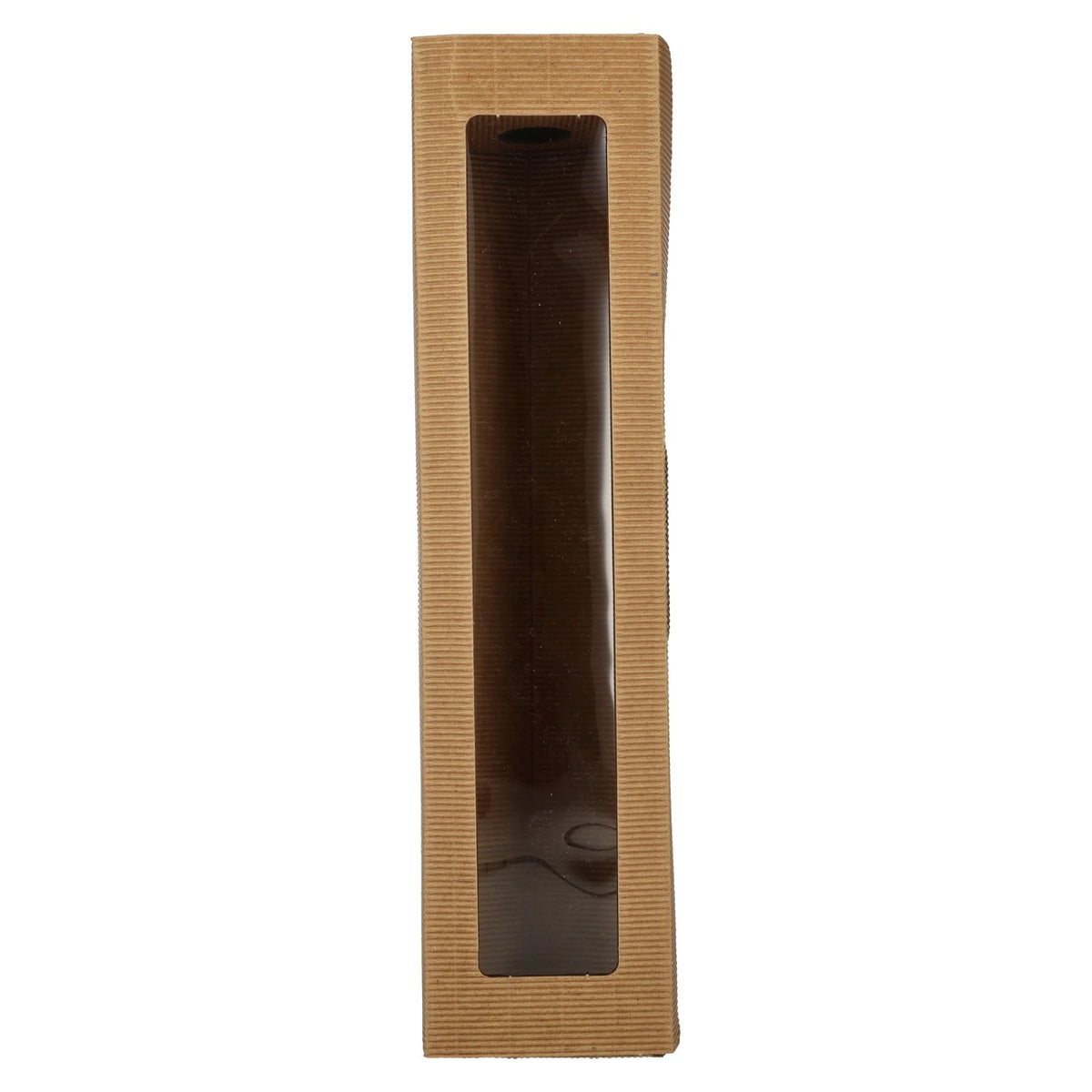 Präsentkarton NATUR offene Welle 1er 38 cm