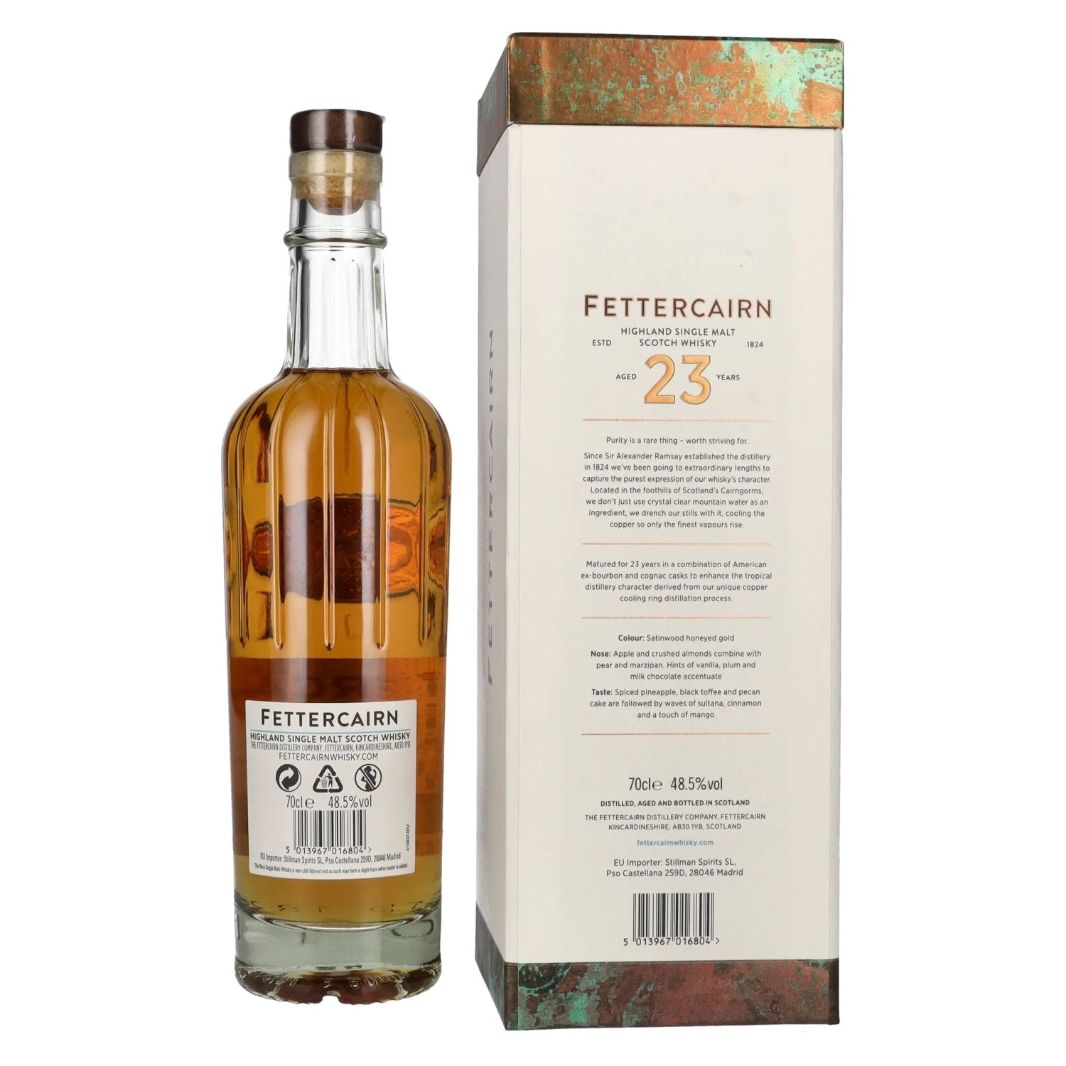 Fettercairn 23 Years Old Highland Single Malt Scotch Whisky 48,5% Vol. 0,7l in Geschenkbox