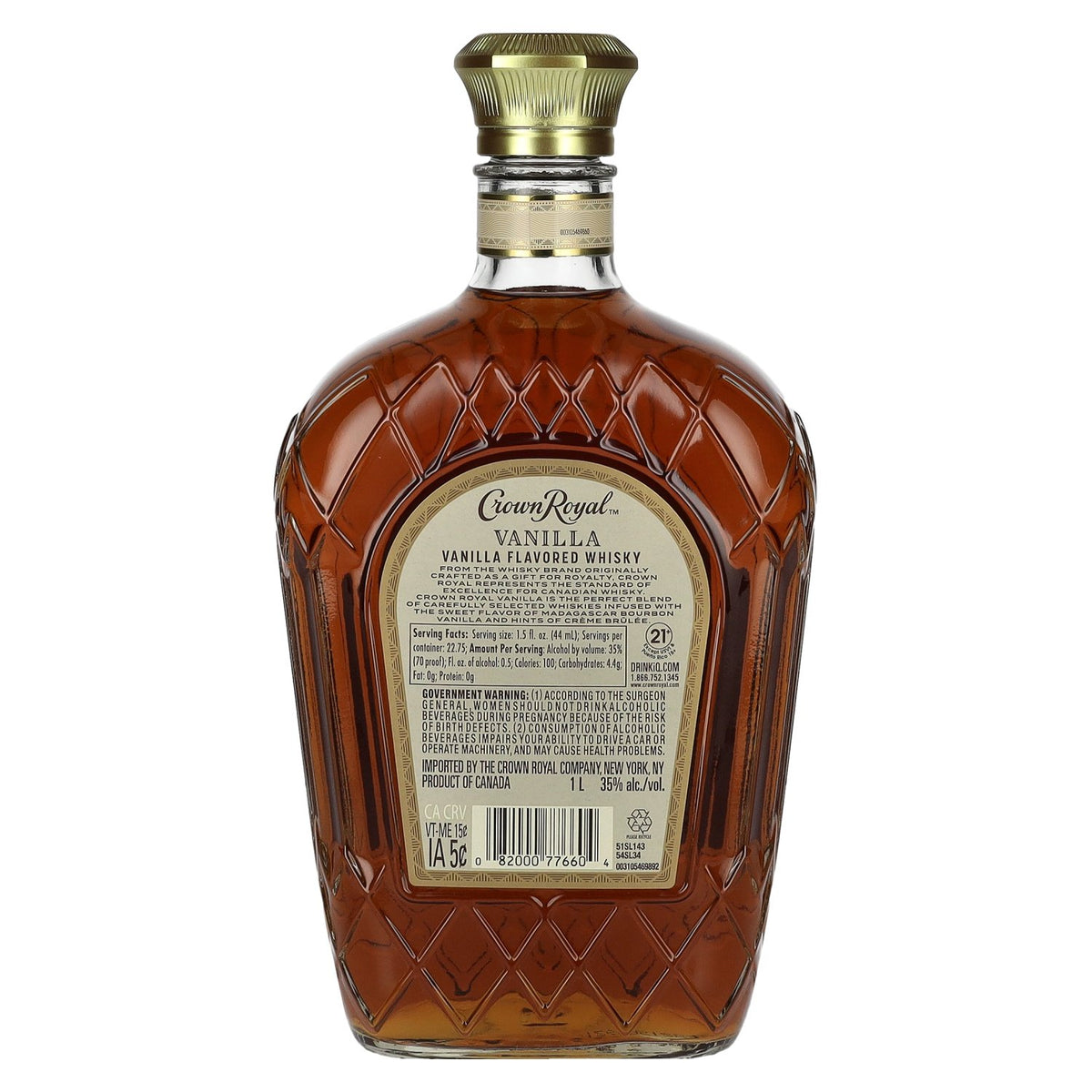 Crown Royal VANILLA Flavoured Whisky 35% Vol. 1l