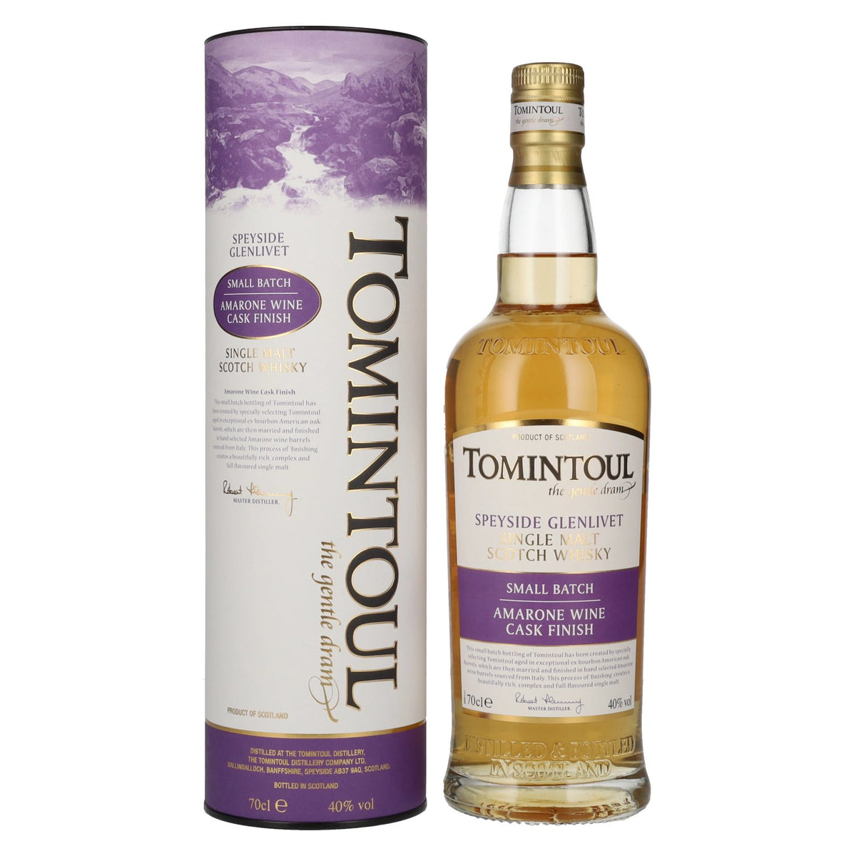 Tomintoul Small Batch Amarone Wine Cask Finish 40% Vol. 0,7l in Geschenkbox
