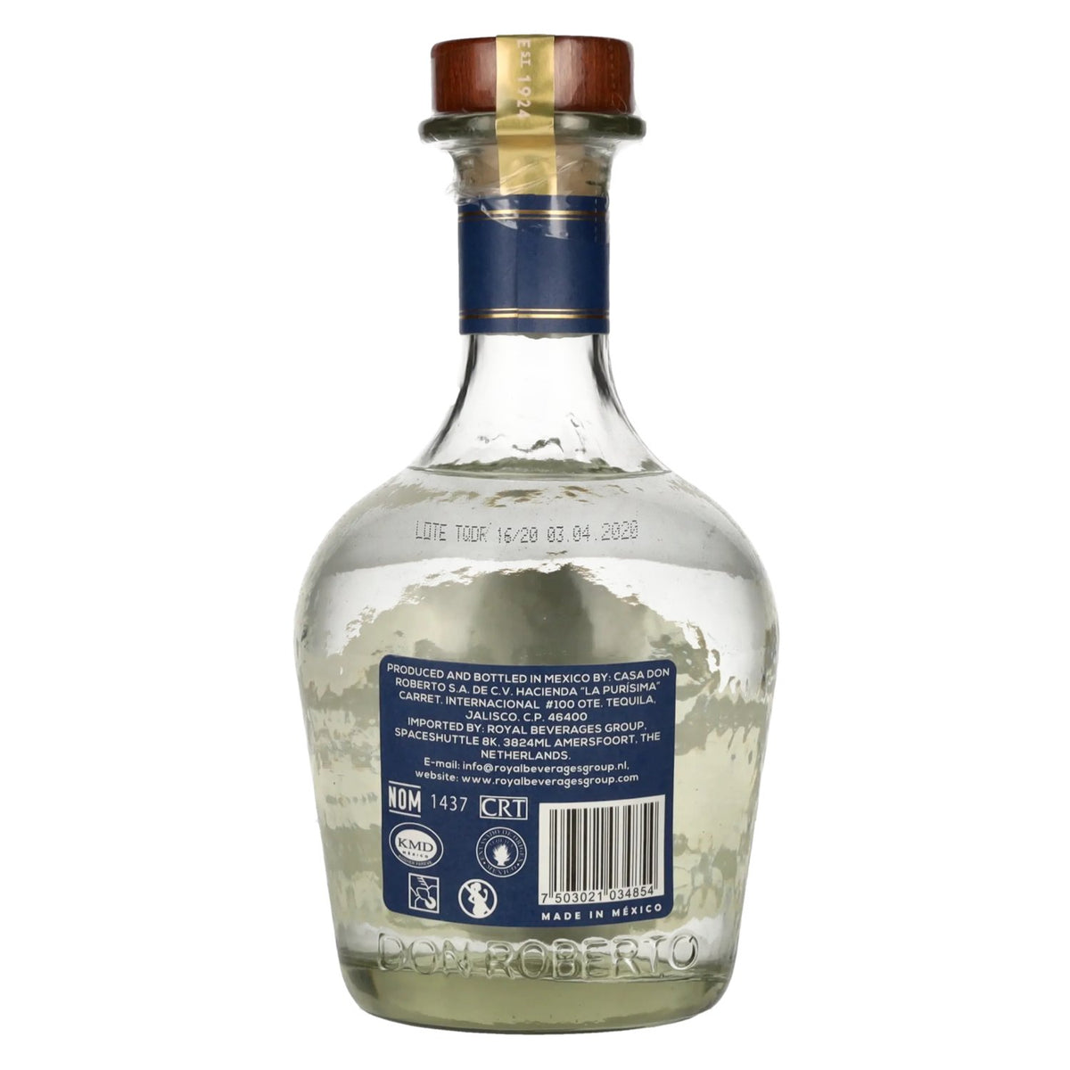 Don Roberto PLATA 100 % agave, 40 % vol., 0,7 l