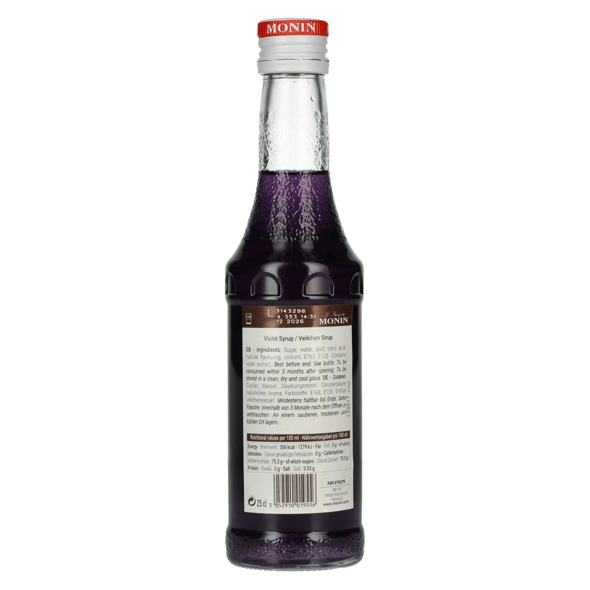 Le Sirop de Monin VEILCHEN 0,25l