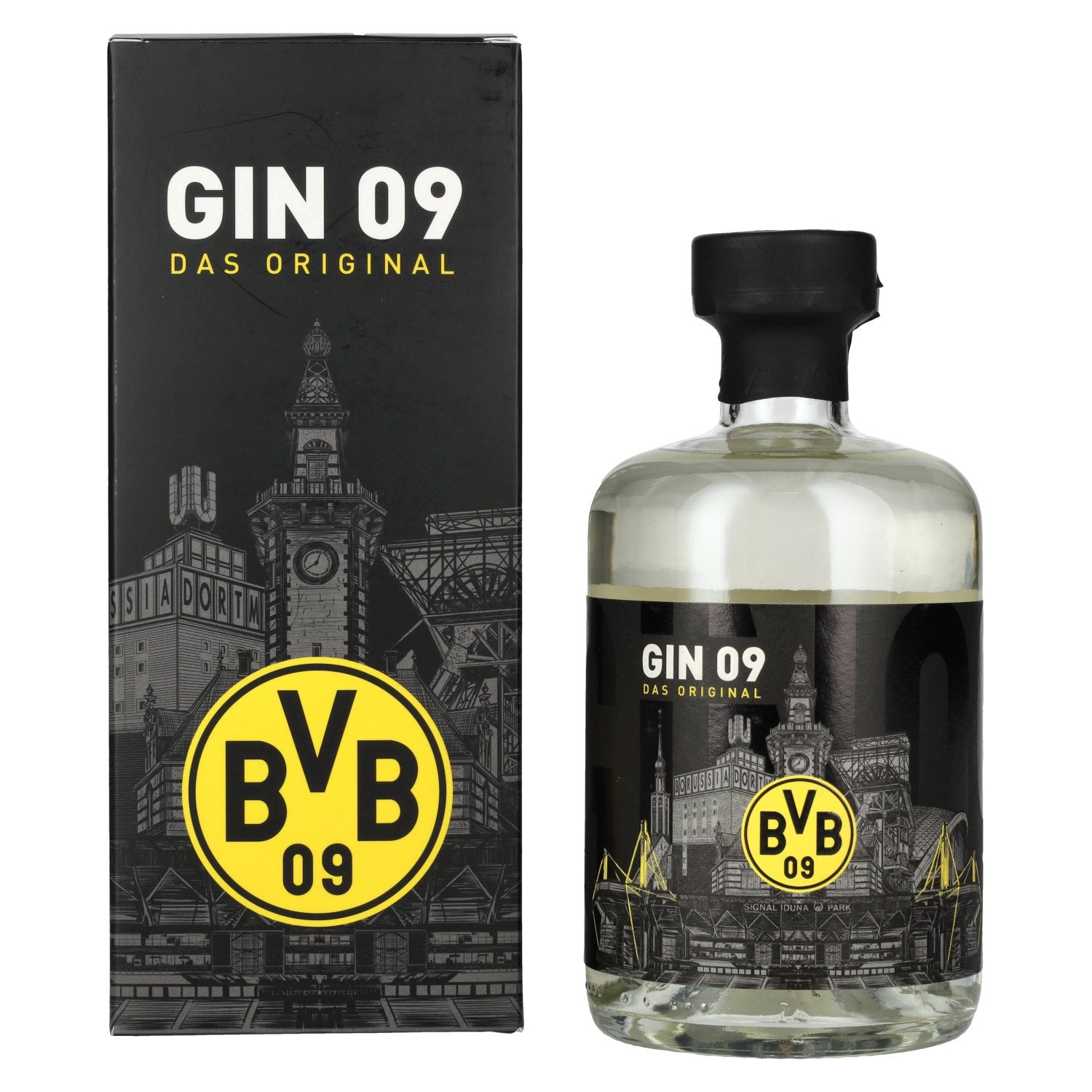 BVB Gin 09 The Original 43% Vol. 0,5l in geschenkverpakking