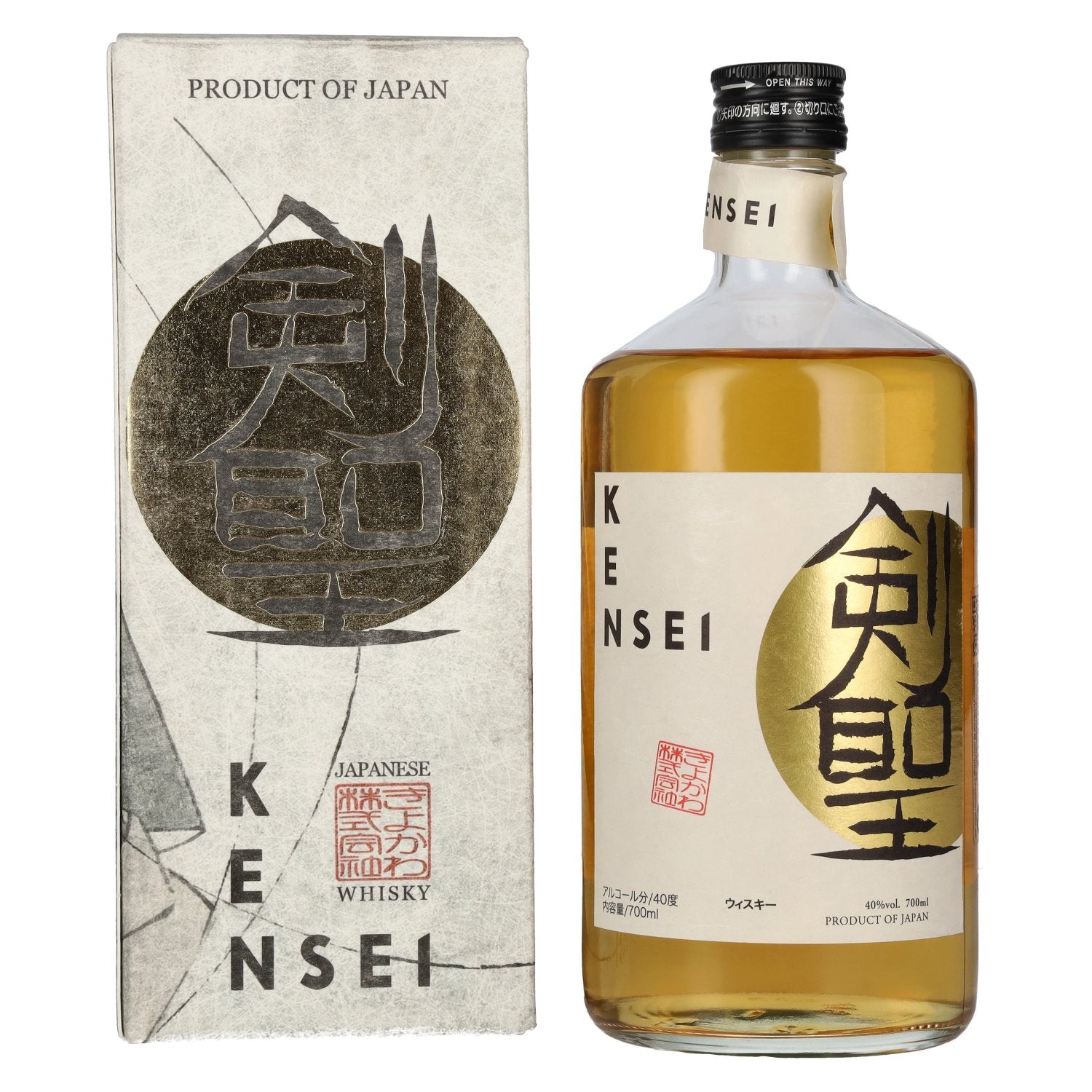 KENSEI Blended Japanese Whisky 40% Vol. 0,7l in geschenkverpakking