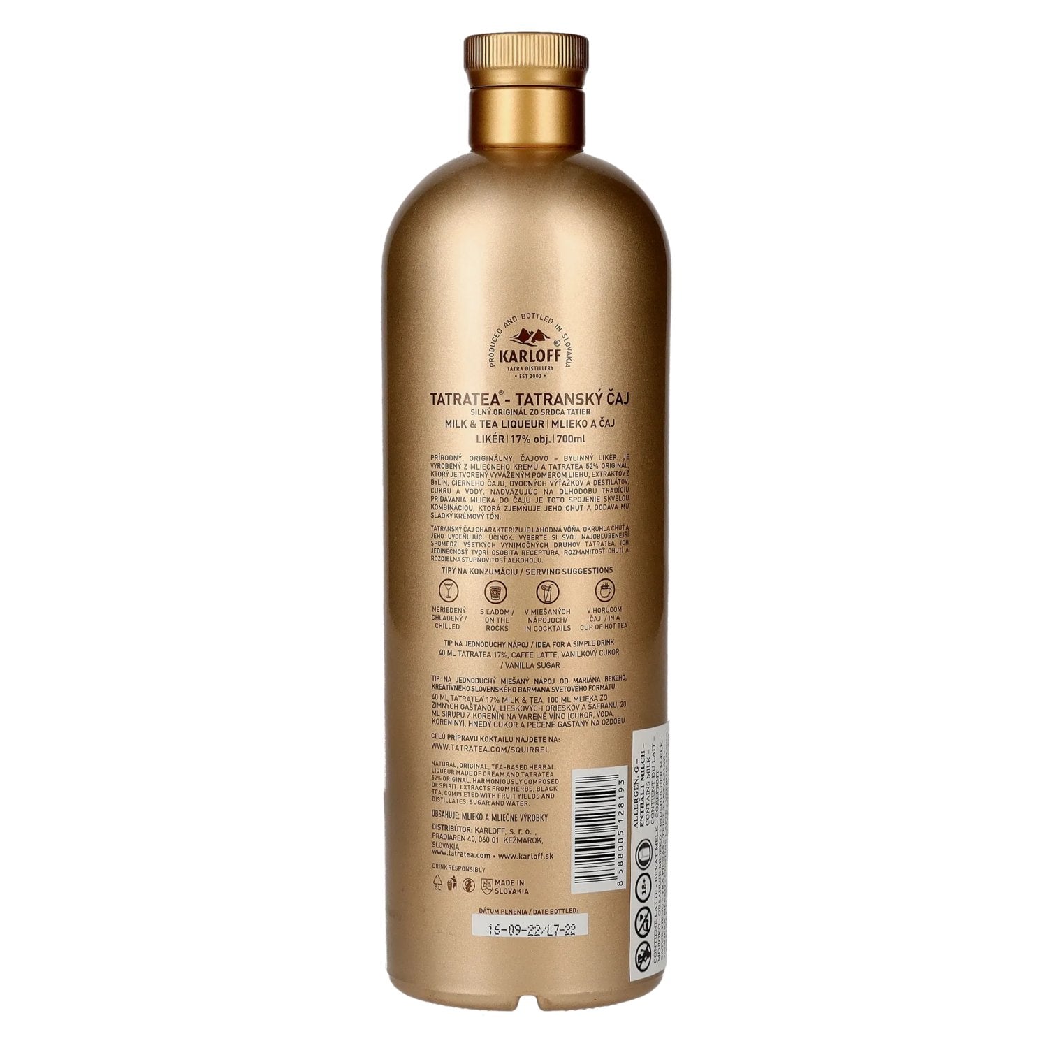 Tatratea Milk &amp; Tea Liqueur 17% Vol. 0.7l