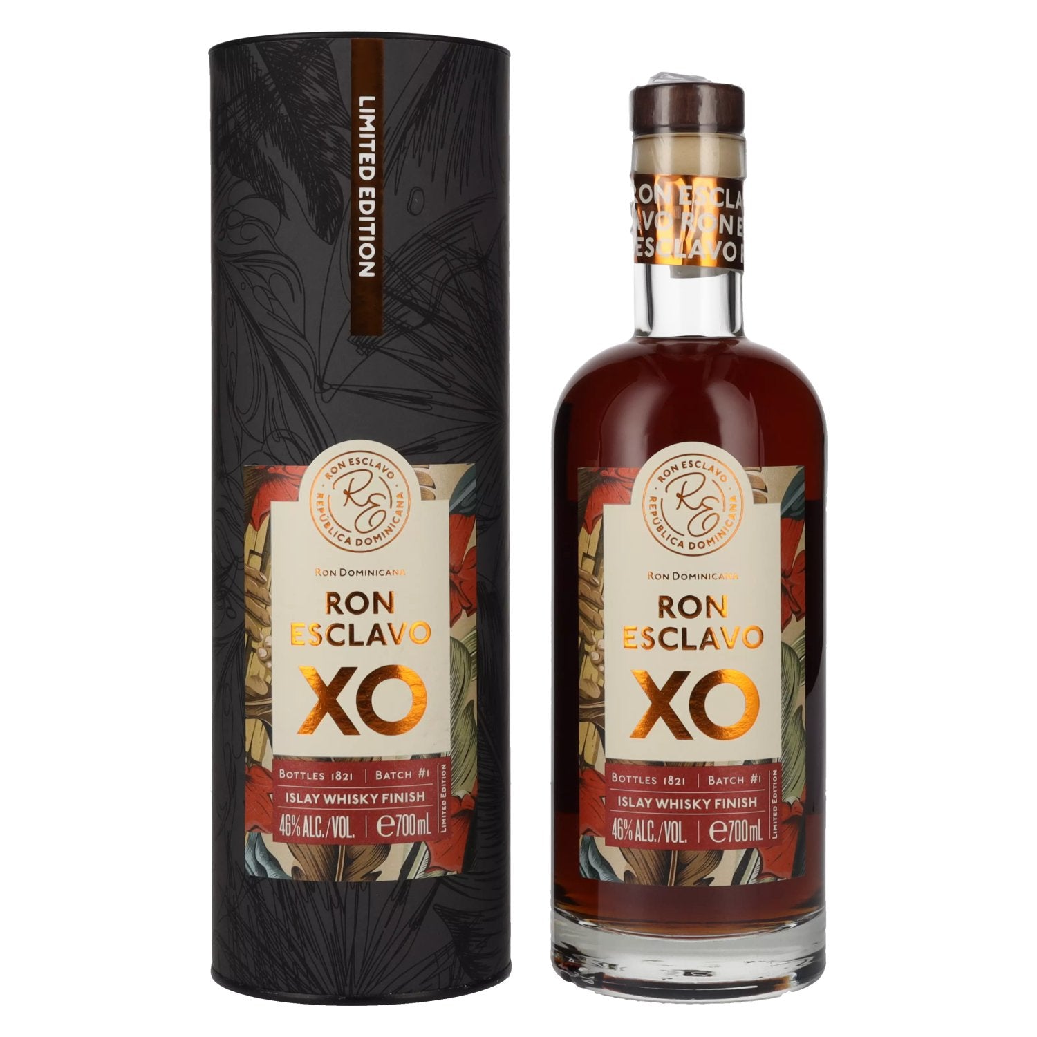 Ron Esclavo XO Islay Whisky Finish Batch #1 46% Vol. 0,7l en boîte cadeau
